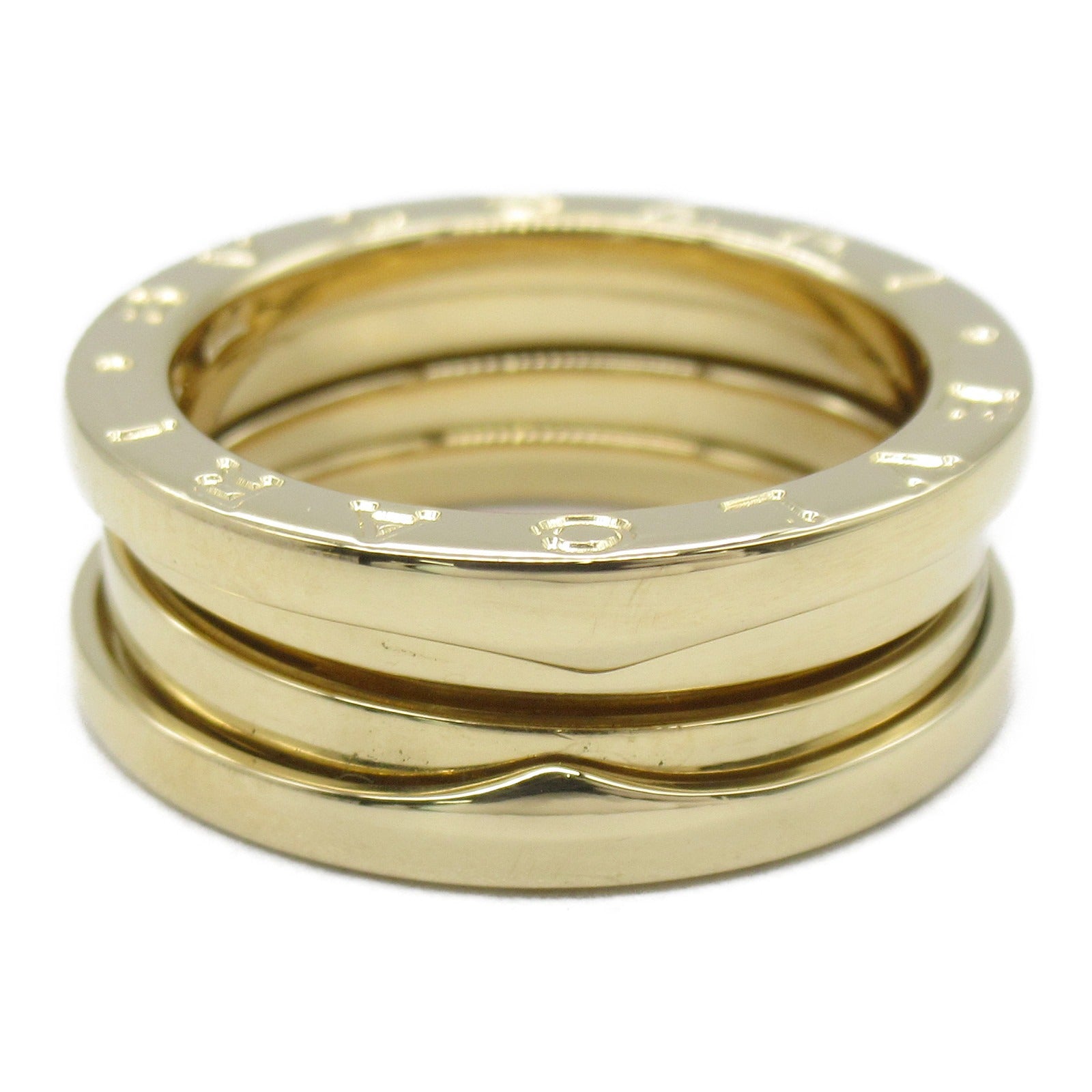 BVLGARI 18K黃金B-zero1 3 Band Ring戒指US#6.25/JP#12/Bvlgari#52