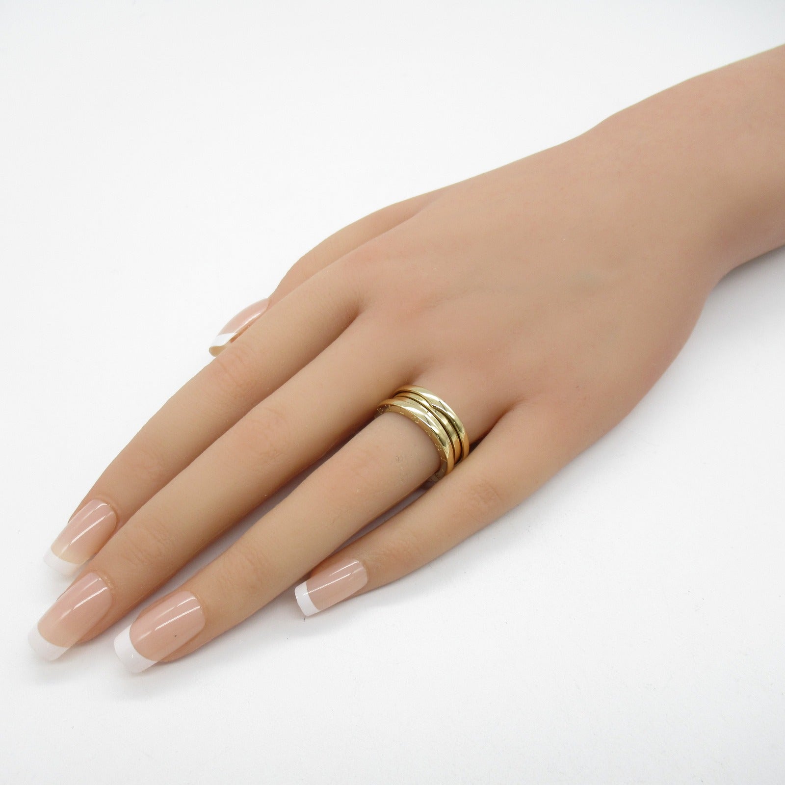 BVLGARI 18K黃金B-zero1 3 Band Ring戒指US#6.25/JP#12/Bvlgari#52