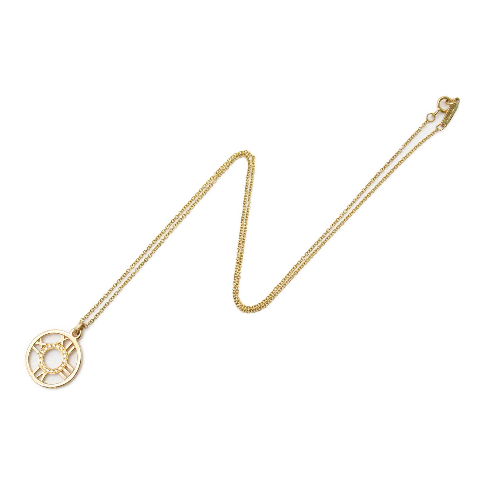 TIFFANY＆CO 【激減優惠】18K黃金/玫瑰金Atlas Open Diamond Necklace鑽石項鍊