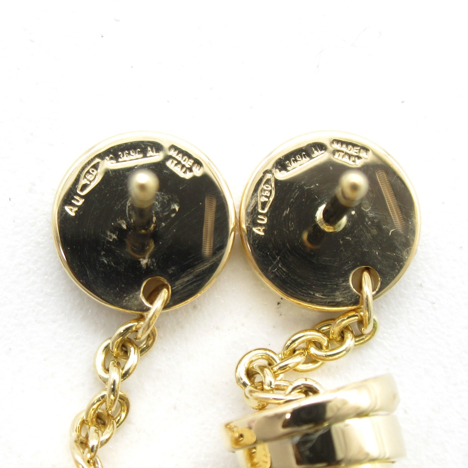 BVLGARI 18K黃金B-zero1 Element Ameji Earrings耳環紫色/綠色