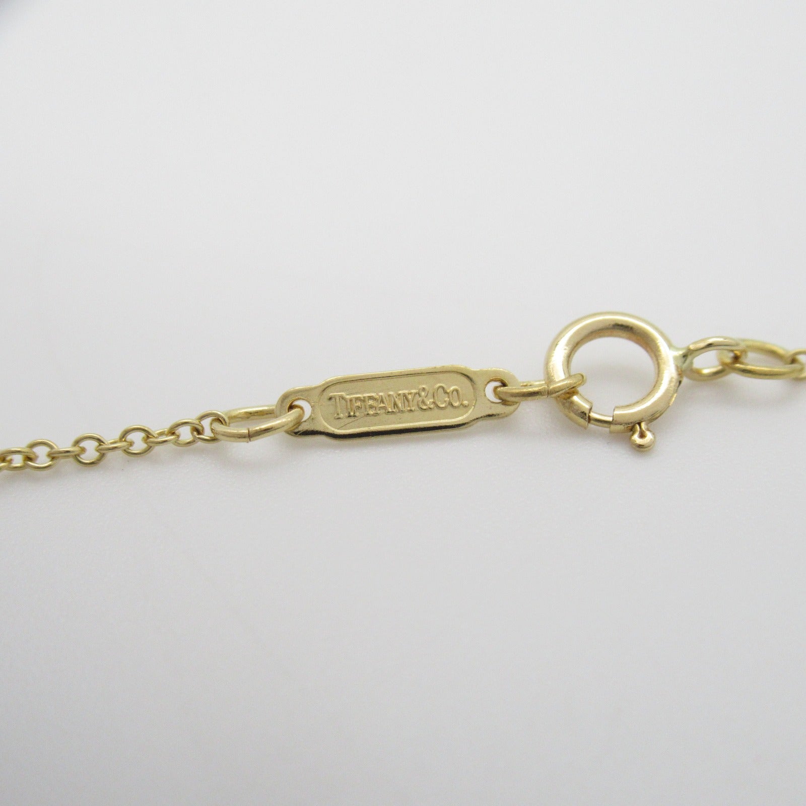 TIFFANY＆CO 【激減優惠】18K黃金Door Knock Pearl Diamond Necklace珍珠/鑽石項鍊