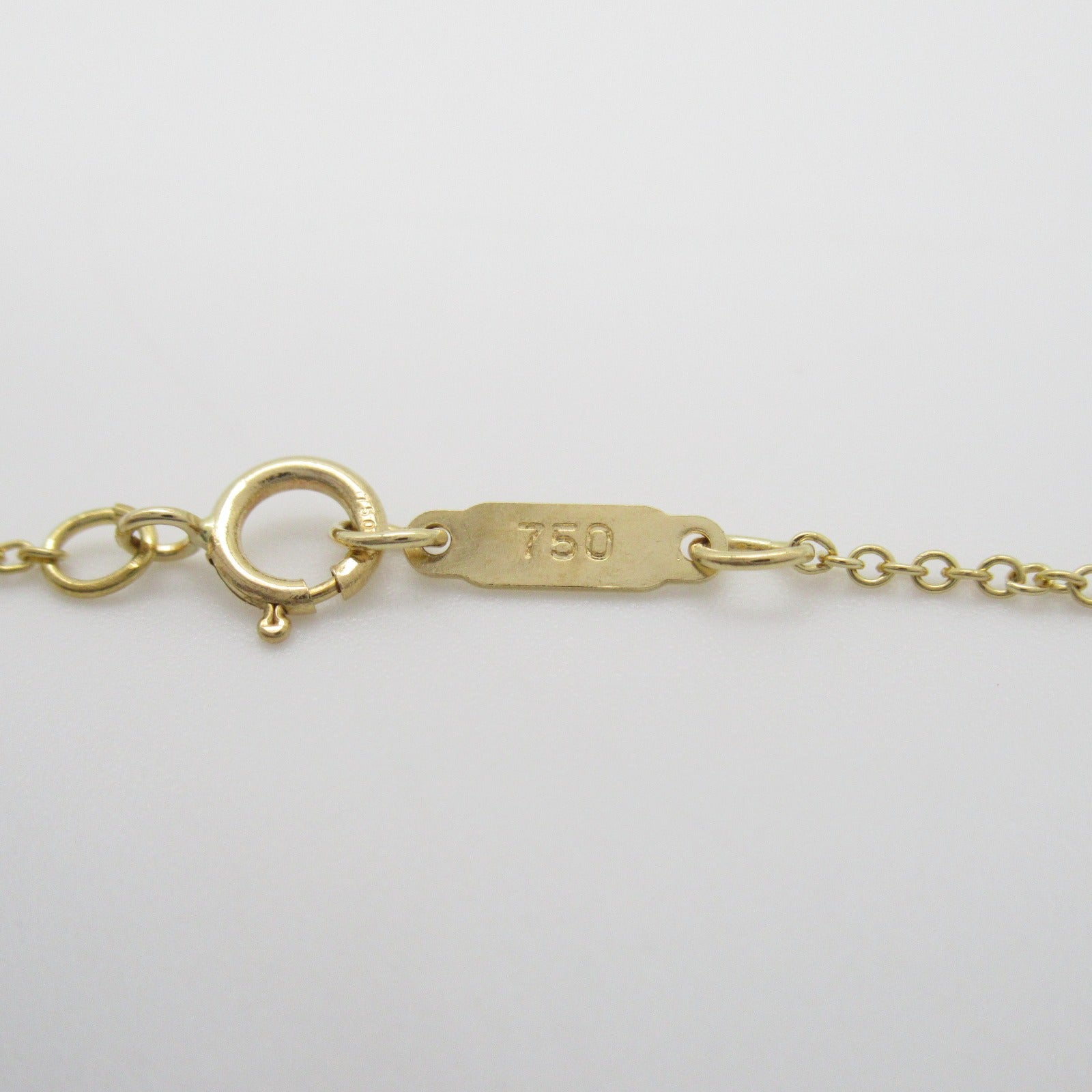 TIFFANY＆CO 【激減優惠】18K黃金Door Knock Pearl Diamond Necklace珍珠/鑽石項鍊