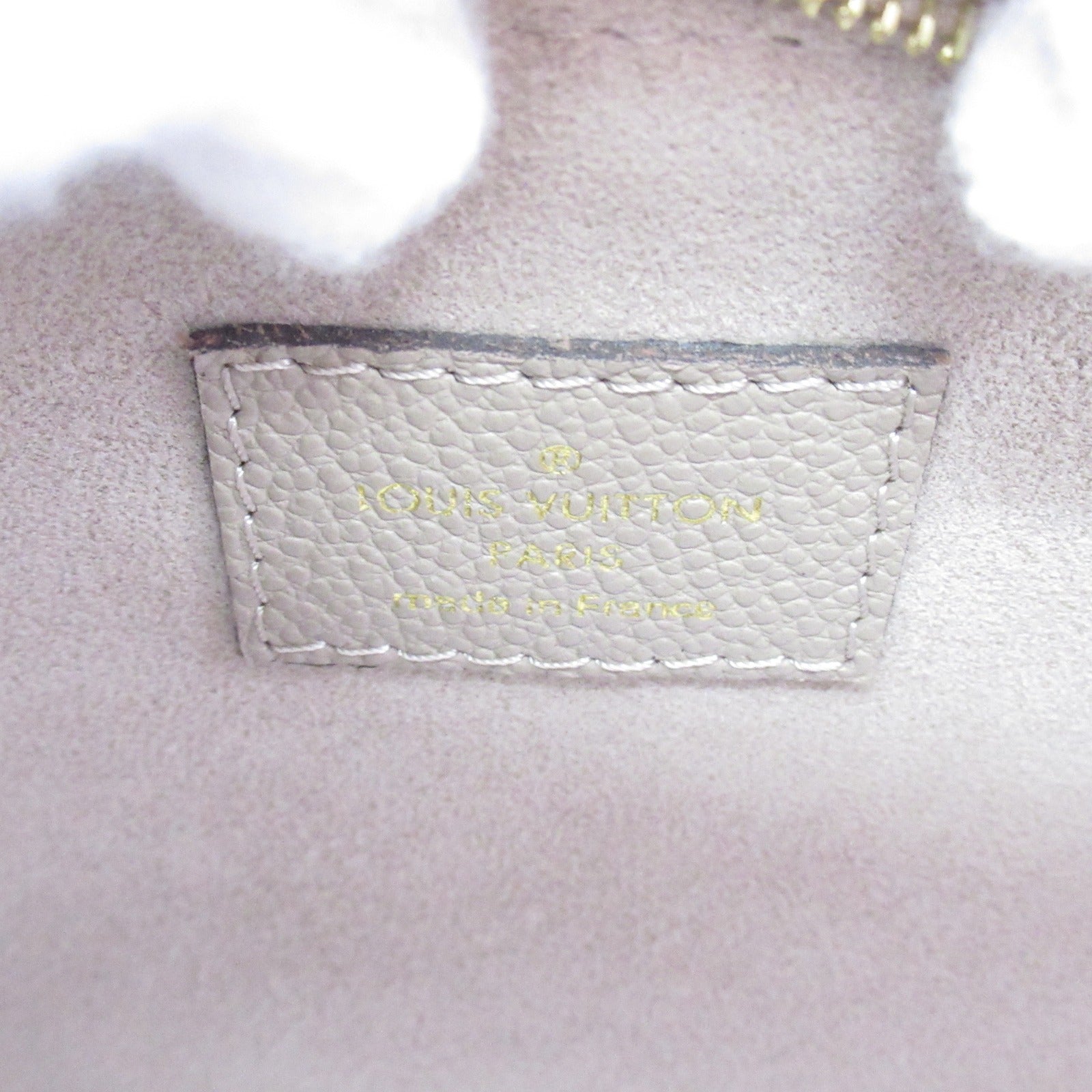 LOUIS VUITTON Monogram Empreinte OnTheGo PM金扣手挽肩背兩用袋米色