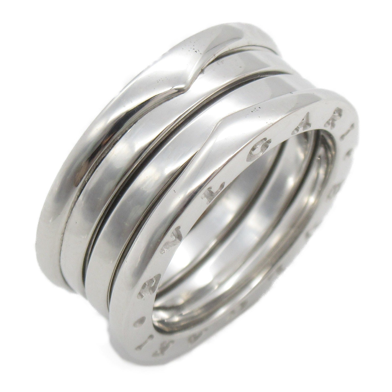 BVLGARI 18K白金B-zero1 3 Band Ring戒指US#7/JP#13/Bvlgari#54
