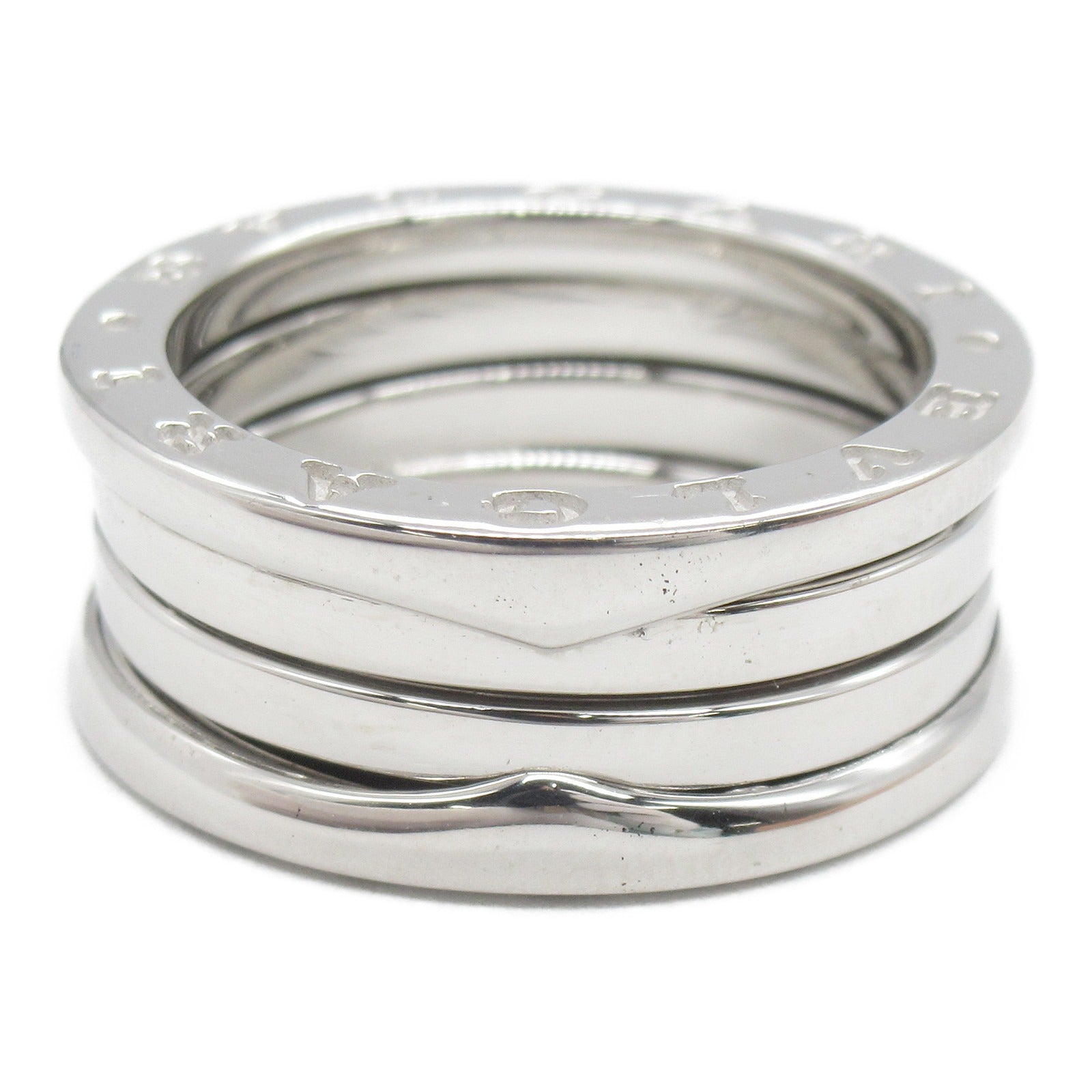 BVLGARI 18K白金B-zero1 3 Band Ring戒指US#7/JP#13/Bvlgari#54