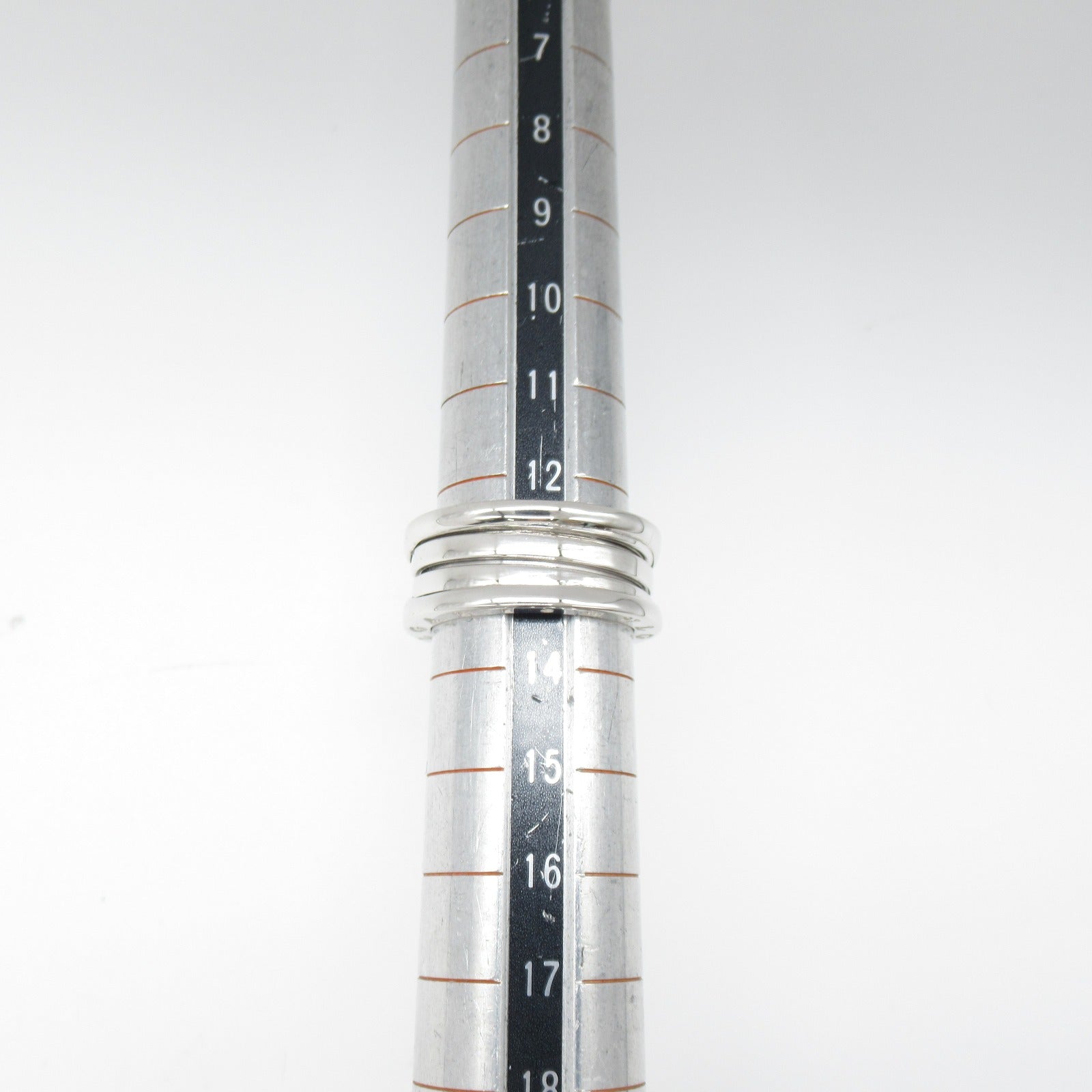 BVLGARI 18K白金B-zero1 3 Band Ring戒指US#7/JP#13/Bvlgari#54