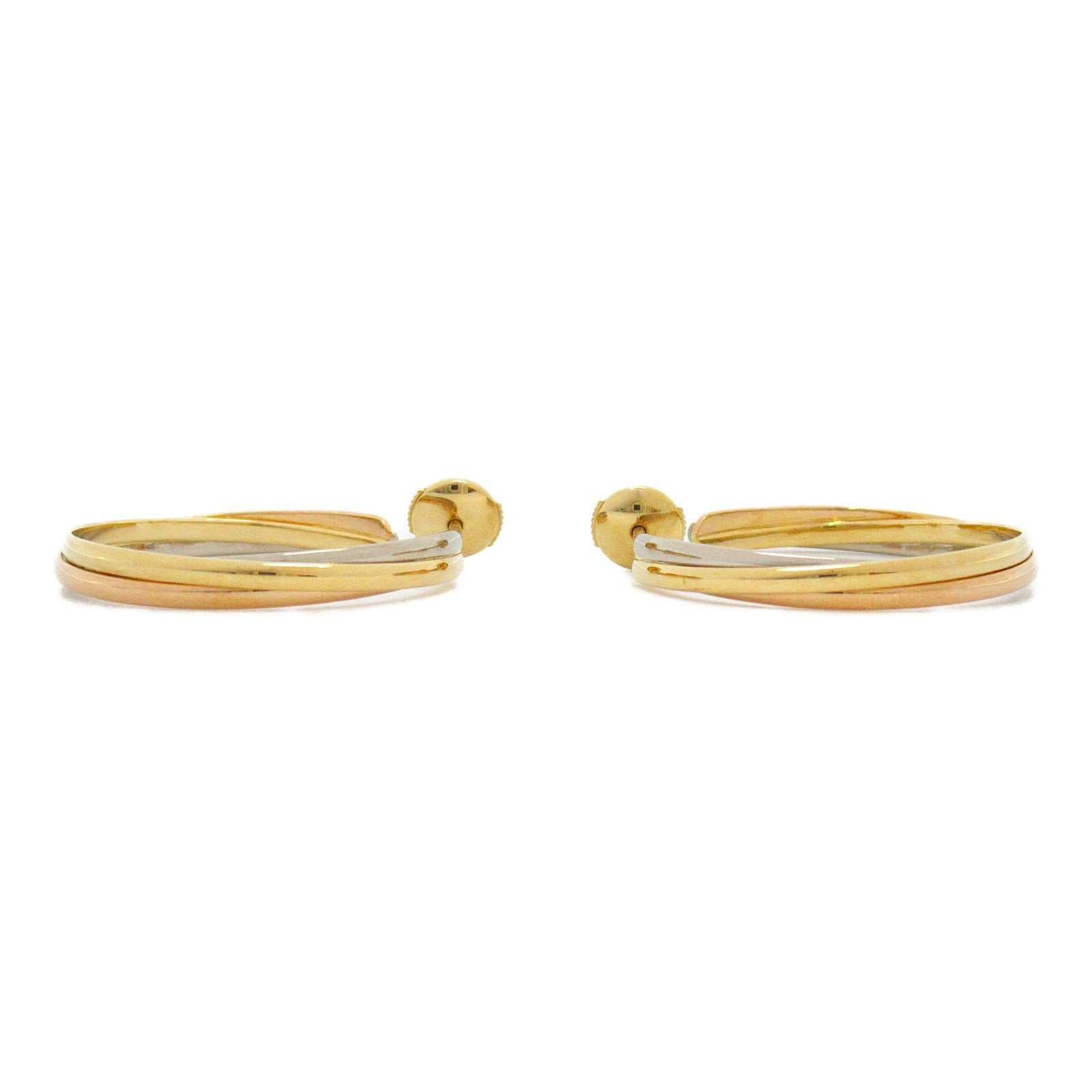 CARTIER 【激減優惠】18K黃金/白金/玫瑰金Trinity Earrings耳環金色