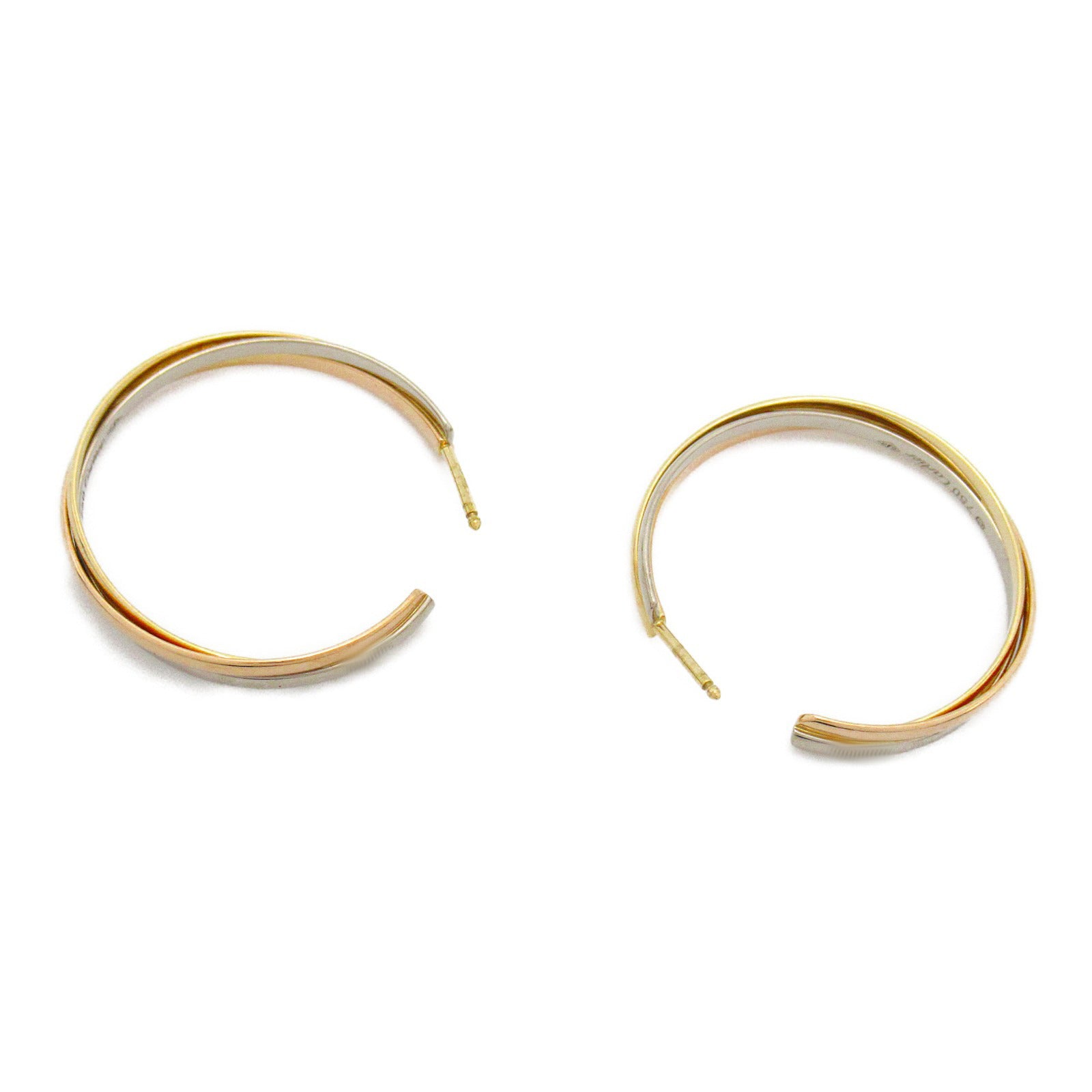 CARTIER 【激減優惠】18K黃金/白金/玫瑰金Trinity Earrings耳環金色
