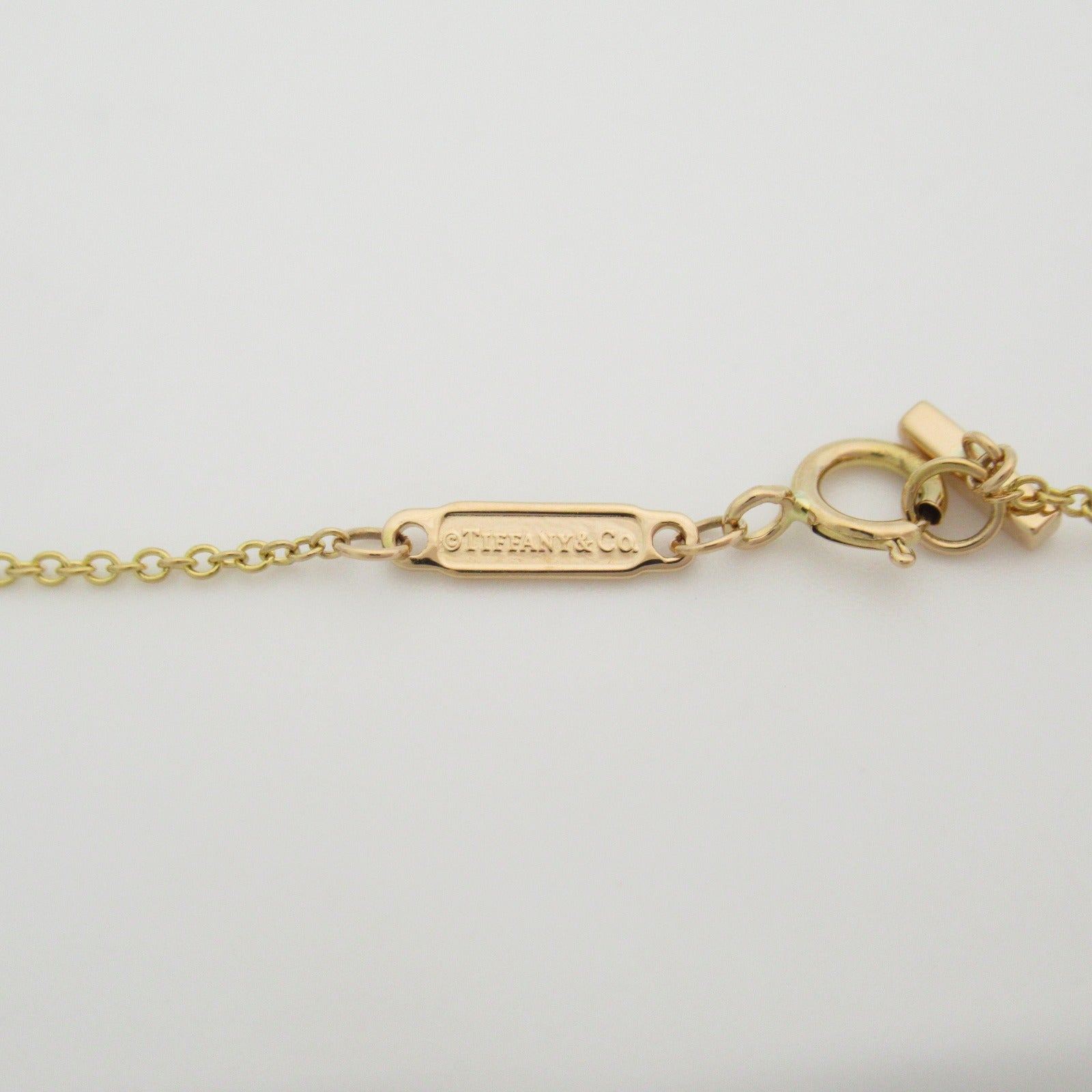 TIFFANY＆CO 【激減優惠】18K黃金T Smile Micro Diamond Necklace鑽石項鍊