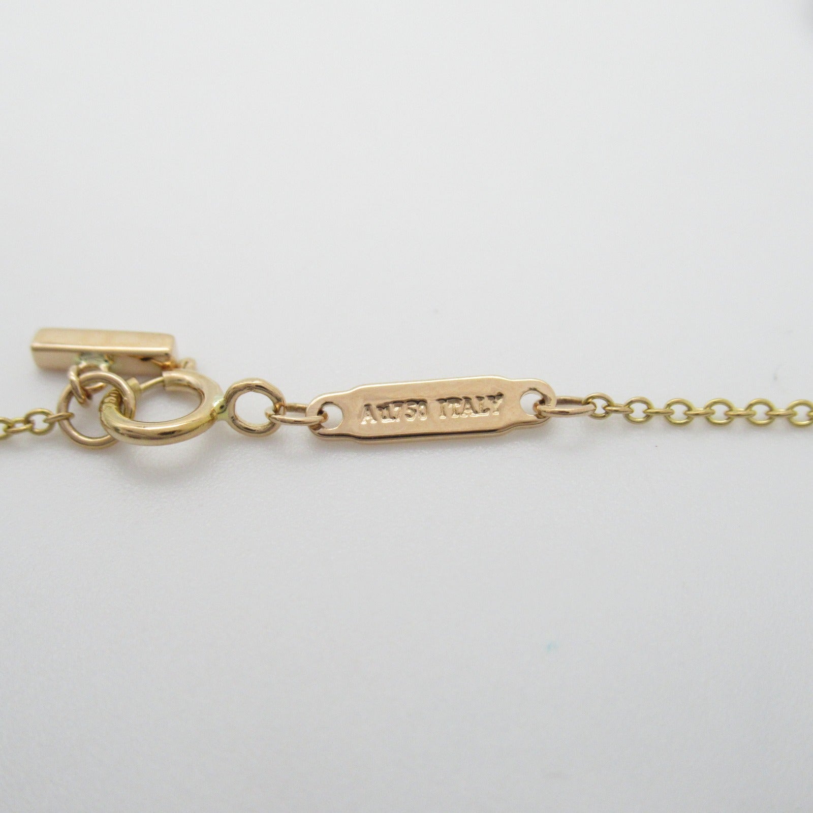 TIFFANY＆CO 【激減優惠】18K黃金T Smile Micro Diamond Necklace鑽石項鍊