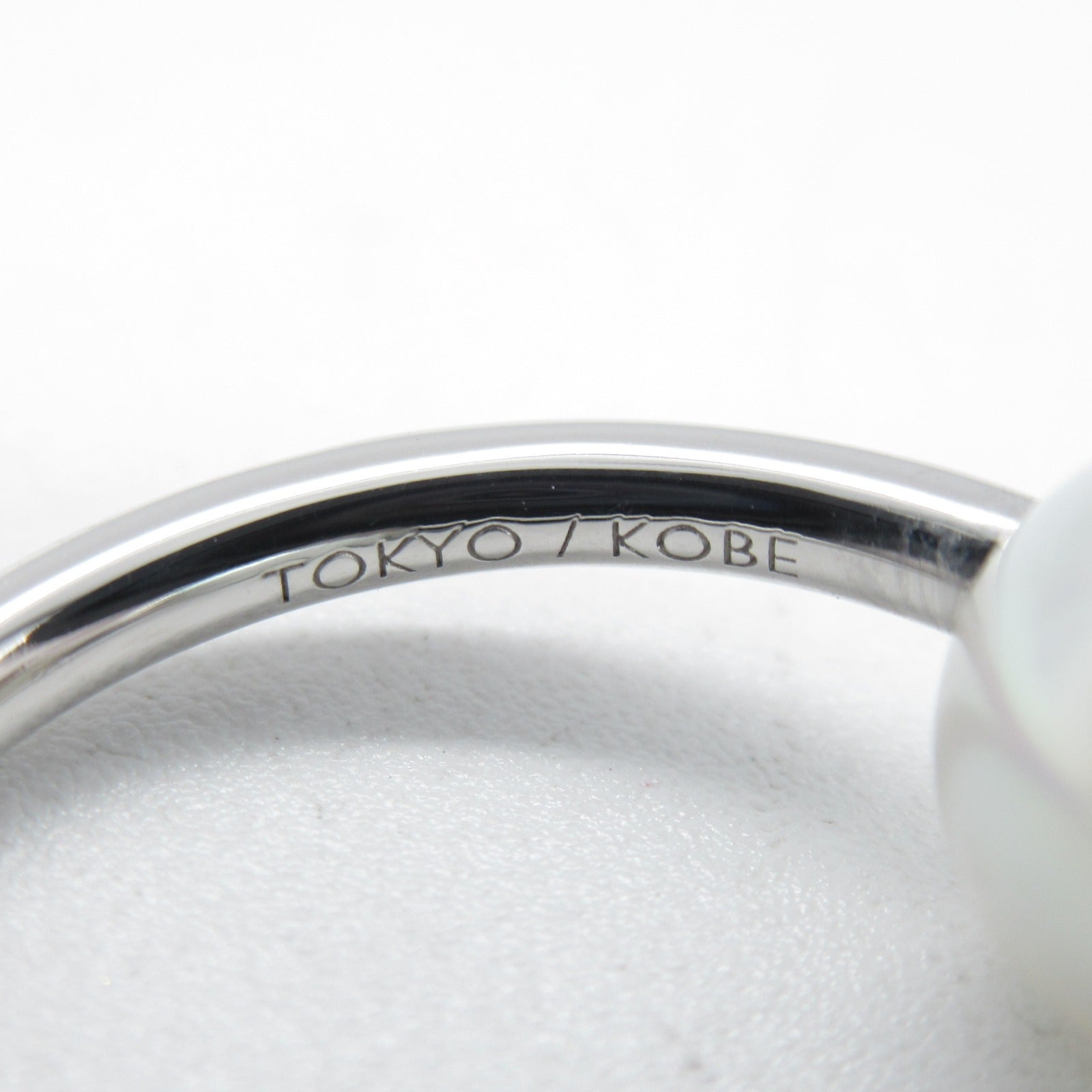 TASAKI 【激減優惠】18K白金Refined Rebellion Pearl Diamond Ring珍珠/鑽石戒指US#2.75/JP#4