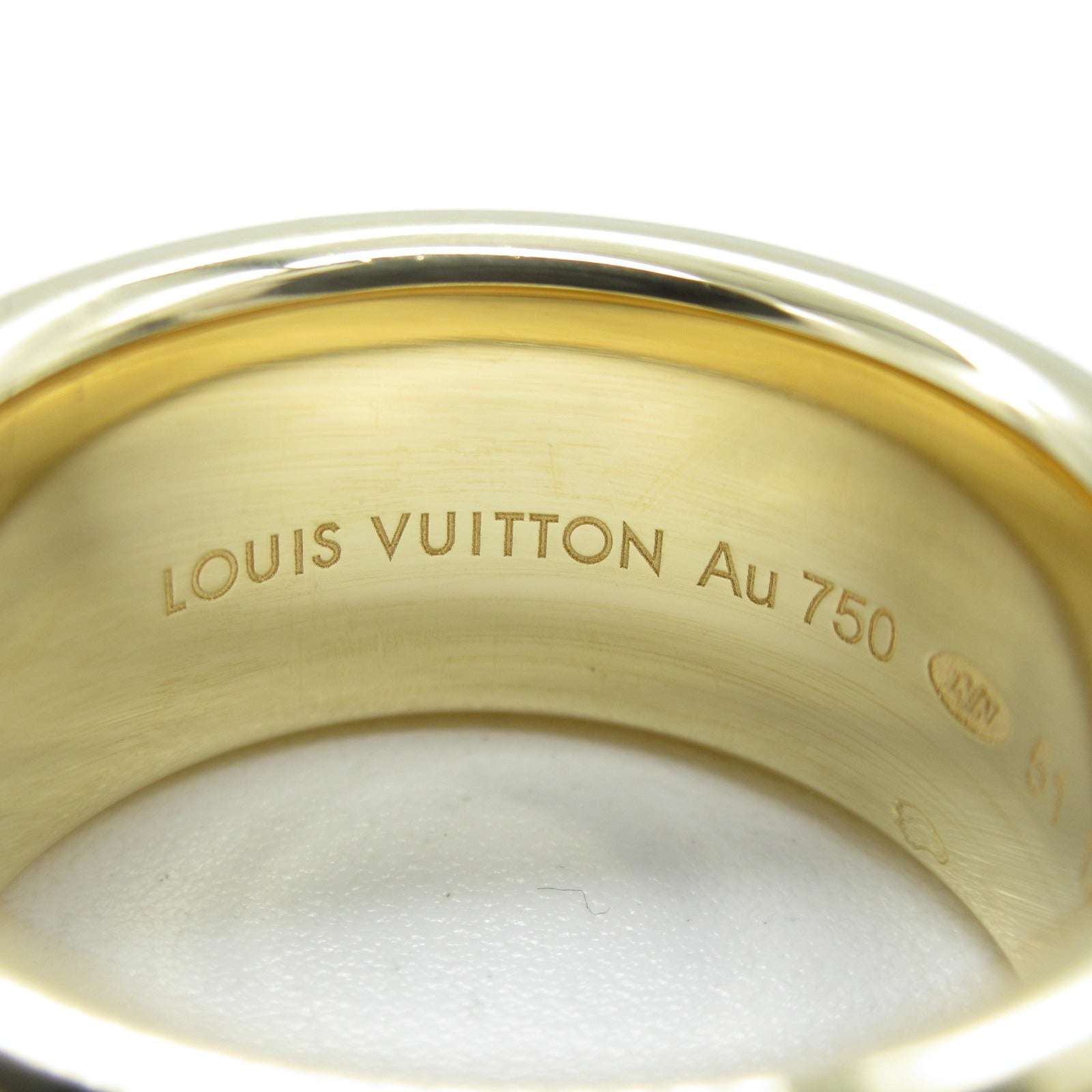 LOUIS VUITTON 【激減優惠】18K黃金Berg Band Ring鑽石戒指US#6/JP#11/LV#51