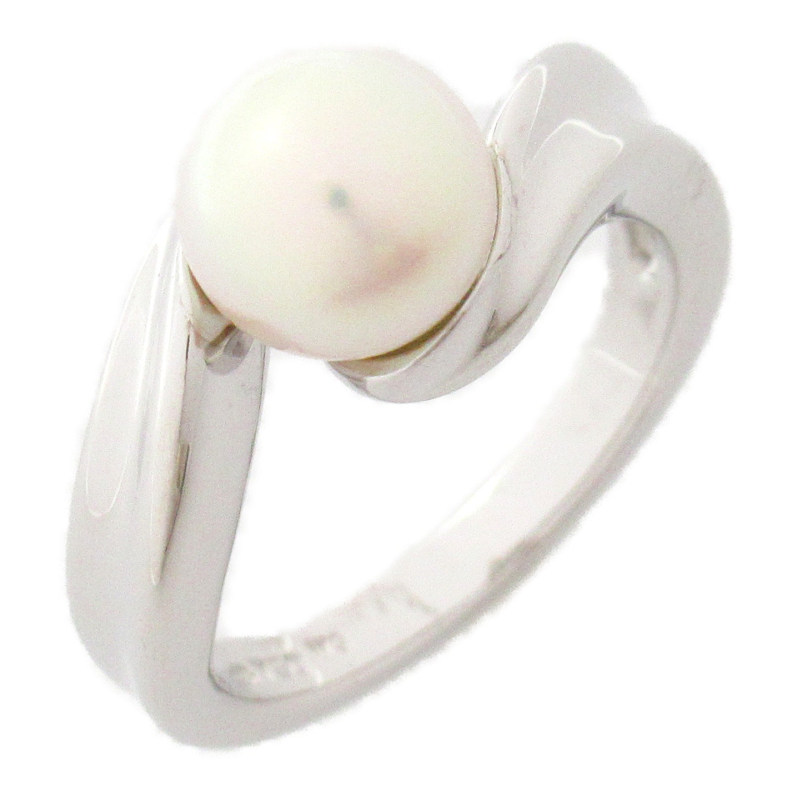 MIKIMOTO 【激減優惠】18K白金Pearl Ring珍珠戒指US#5.5/JP#10.5