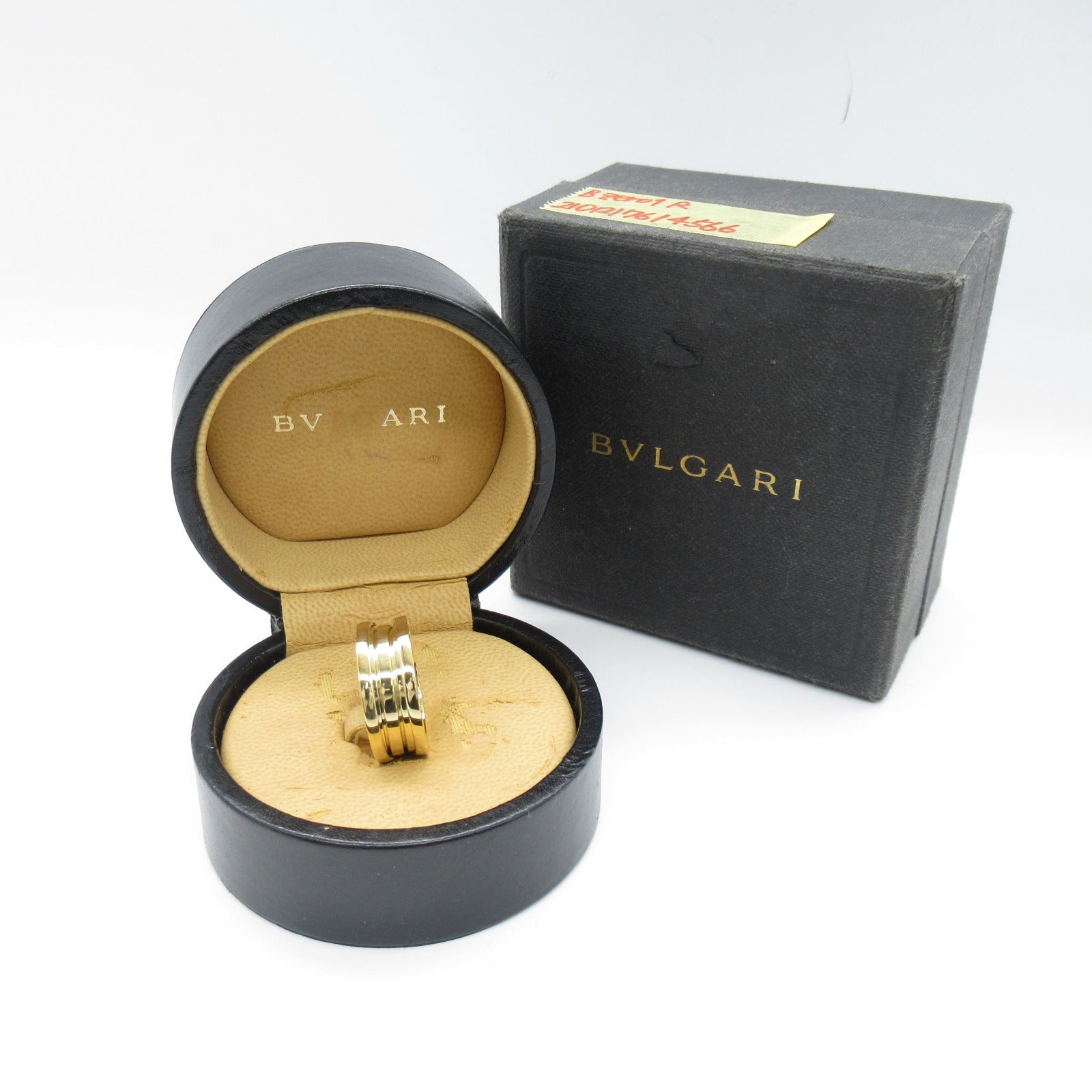 BVLGARI 18K黃金B-zero1 3 Band Ring戒指US#7.25/JP#14.5/Bvlgari#55