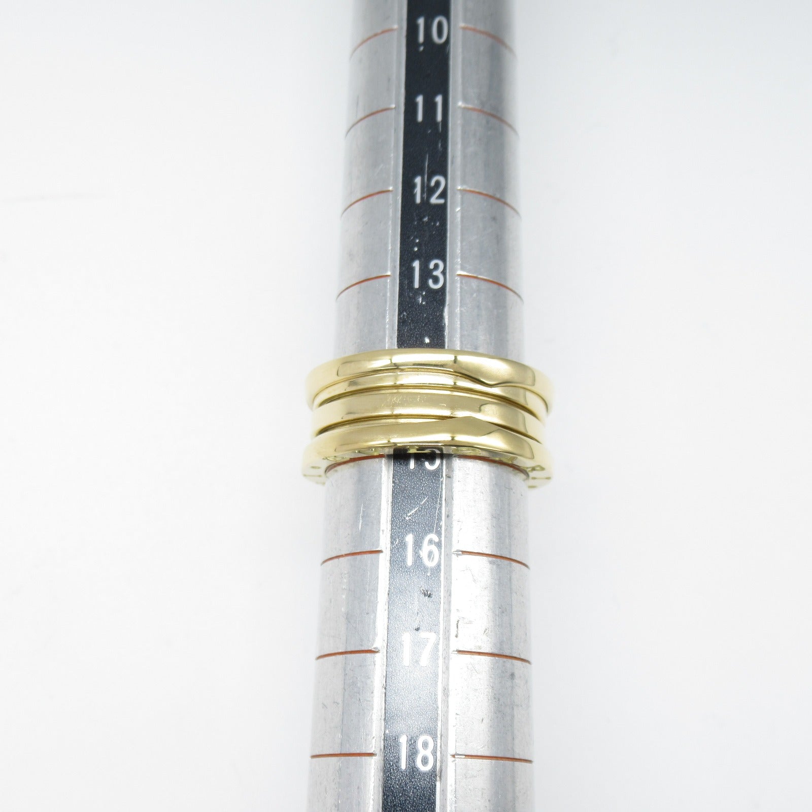 BVLGARI 18K黃金B-zero1 3 Band Ring戒指US#7.25/JP#14.5/Bvlgari#55