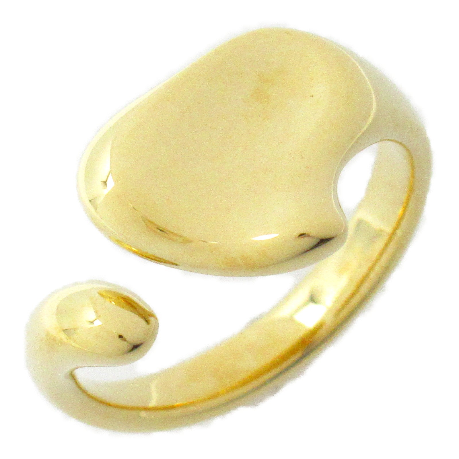 TIFFANY＆CO 18K黃金Full Heart Ring戒指US#4.5/JP#8.5