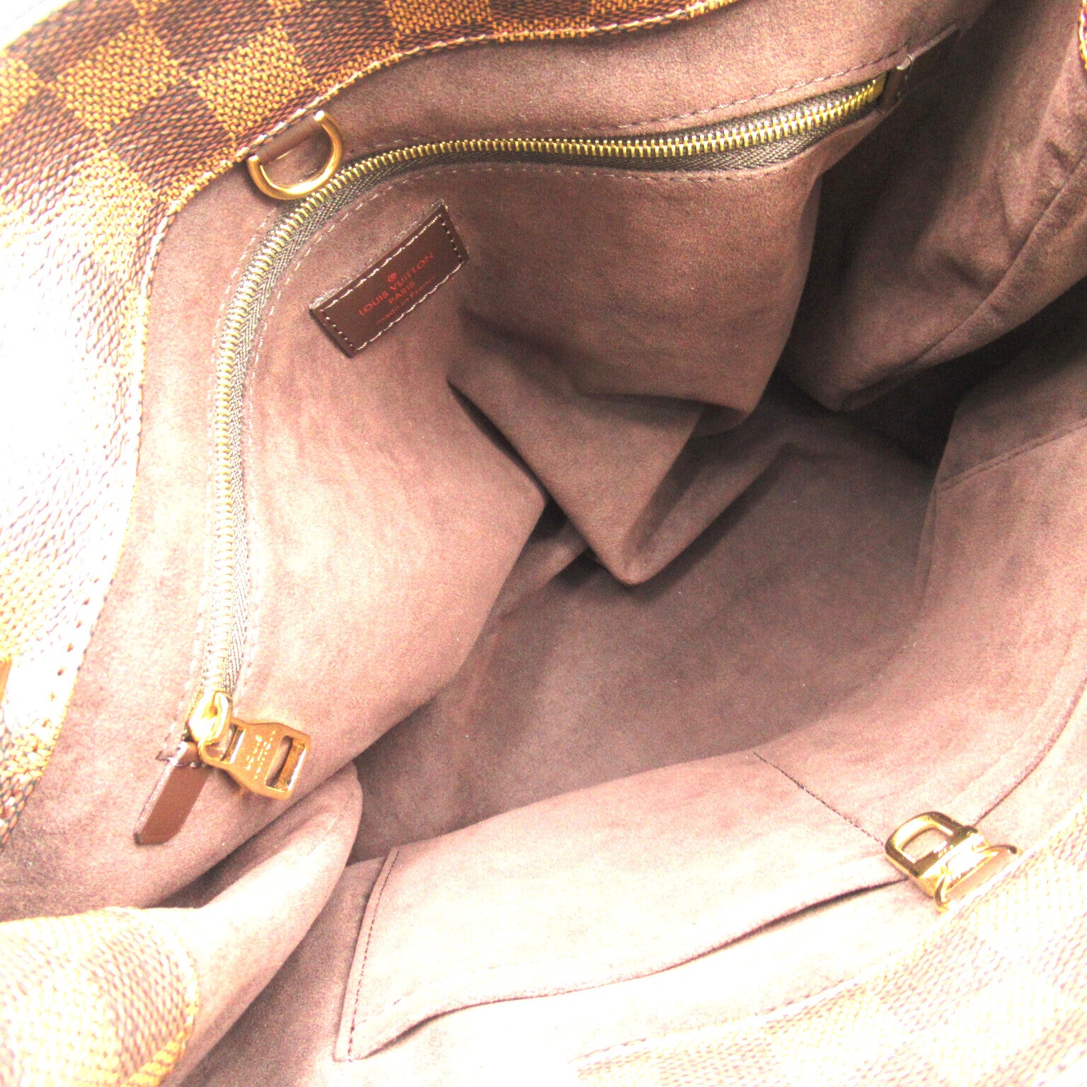 LOUIS VUITTON Damier Marylebone PM金扣肩背袋啡色