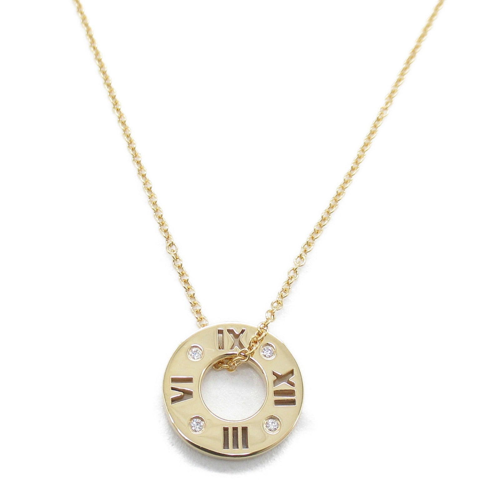 TIFFANY＆CO 【激減優惠】18K玫瑰金Atlas 4 Diamond Necklace鑽石項鍊