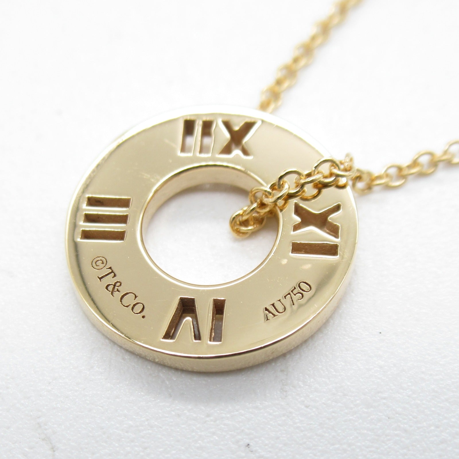 TIFFANY＆CO 【激減優惠】18K玫瑰金Atlas 4 Diamond Necklace鑽石項鍊