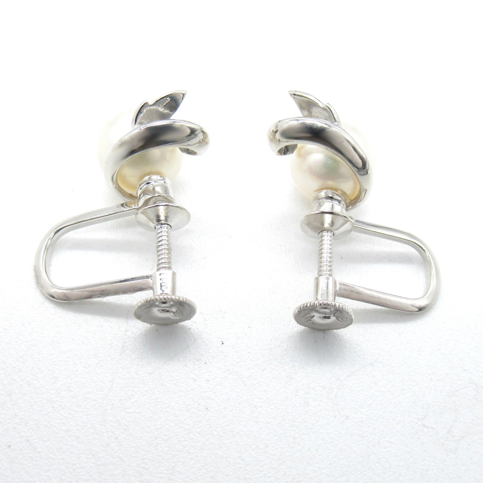 MIKIMOTO 【激減優惠】14K白金Pearl Earrings珍珠耳環
