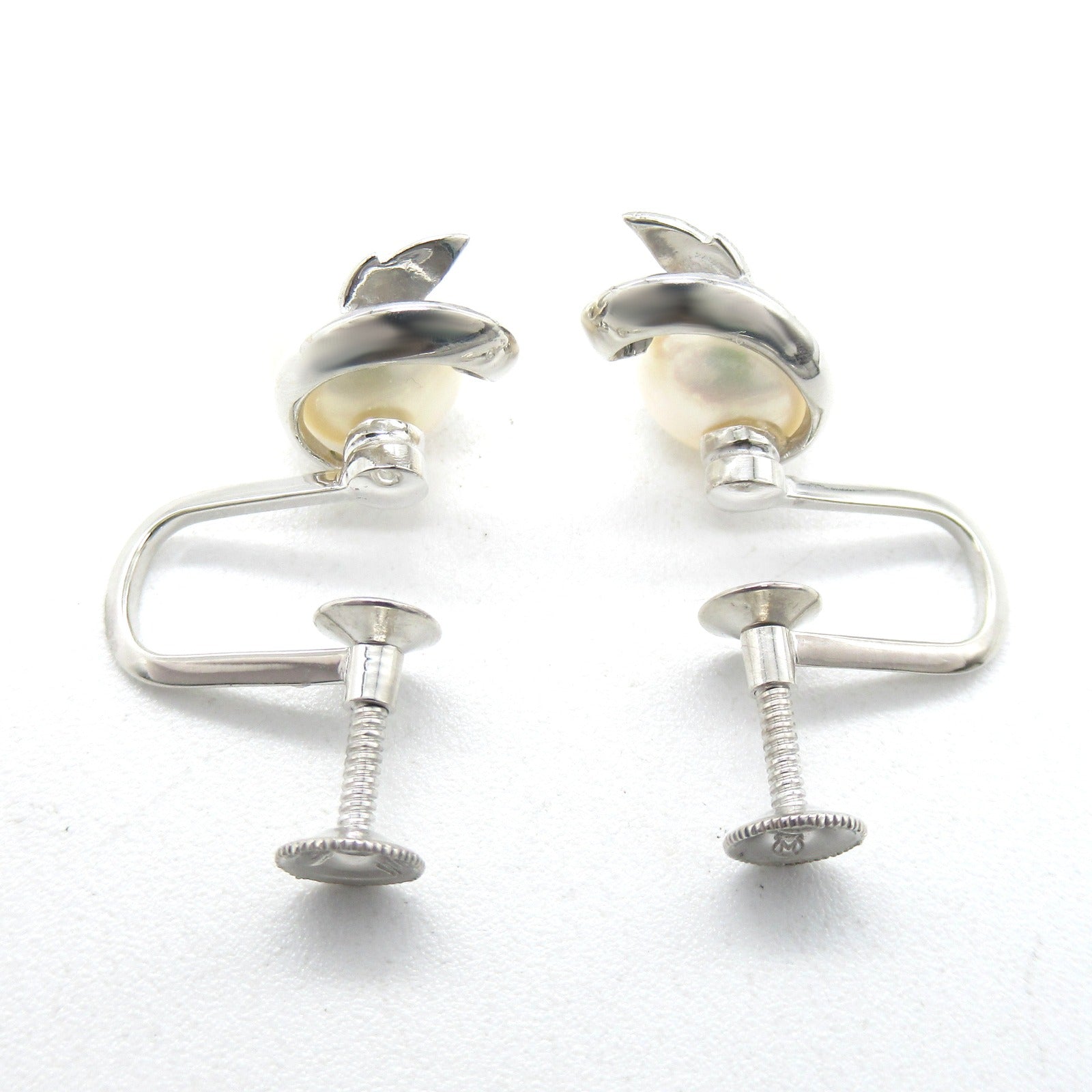 MIKIMOTO 【激減優惠】14K白金Pearl Earrings珍珠耳環