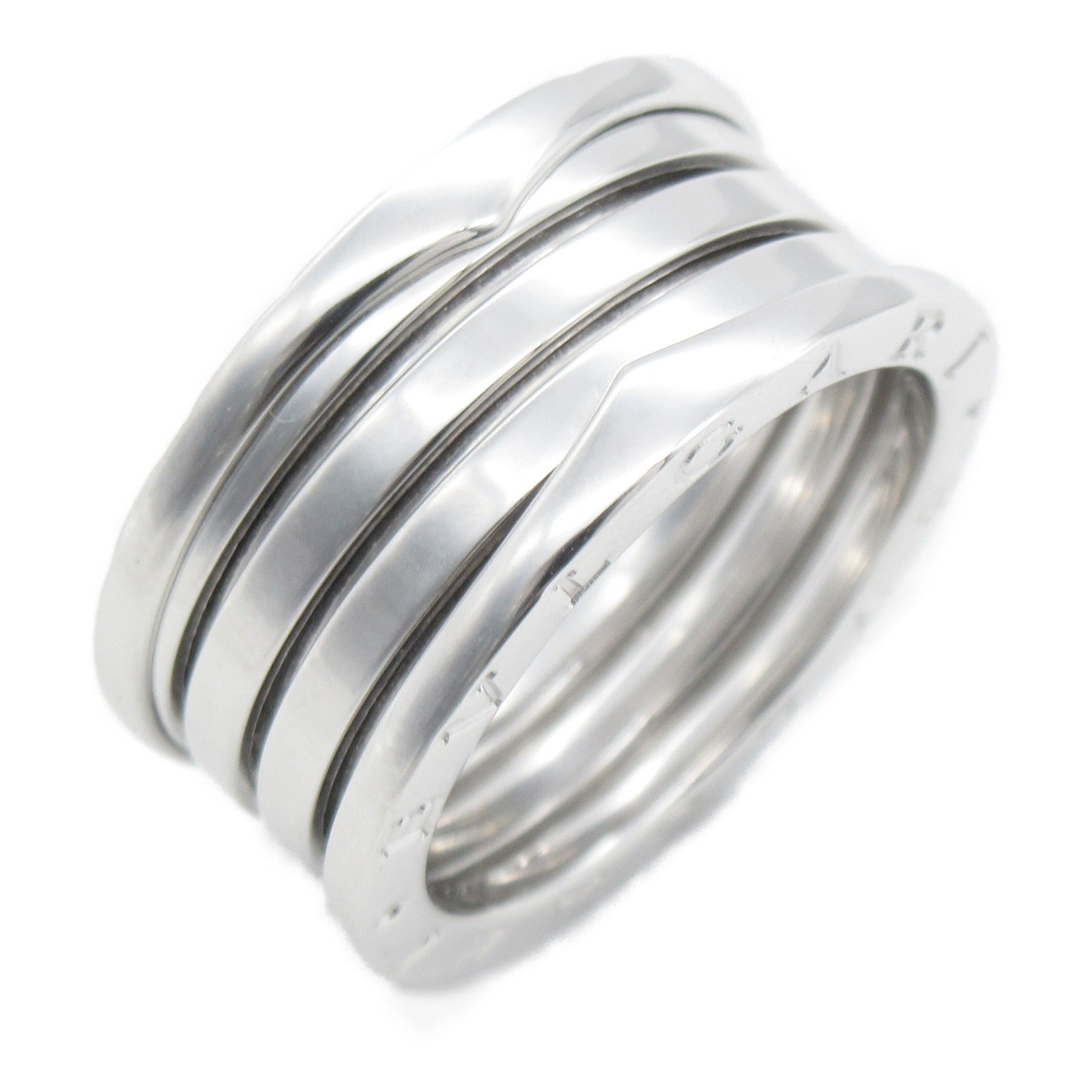 BVLGARI 18K白金B-zero1 4 Band Ring戒指US#9/JP#18/Bvlgari#59