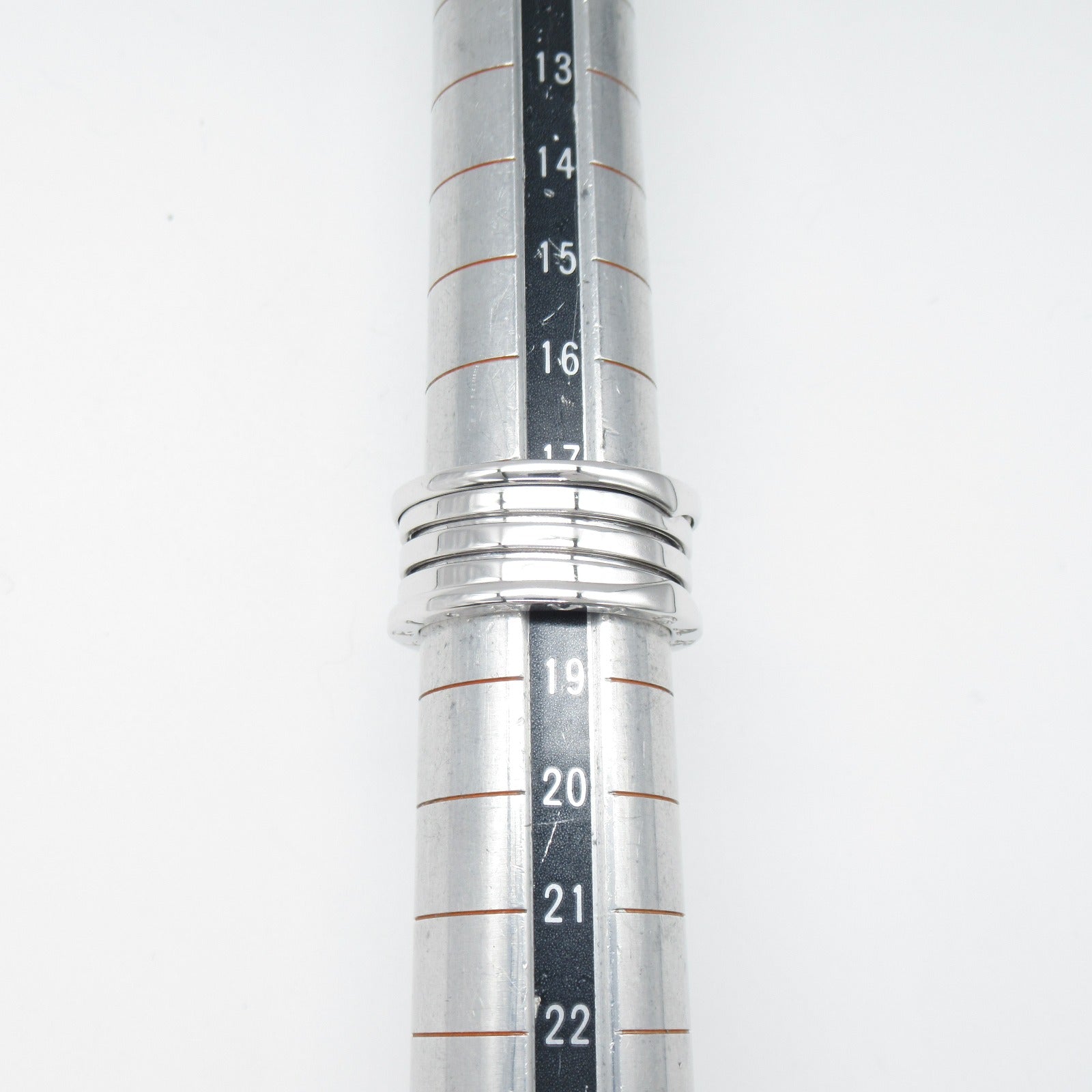 BVLGARI 18K白金B-zero1 4 Band Ring戒指US#9/JP#18/Bvlgari#59