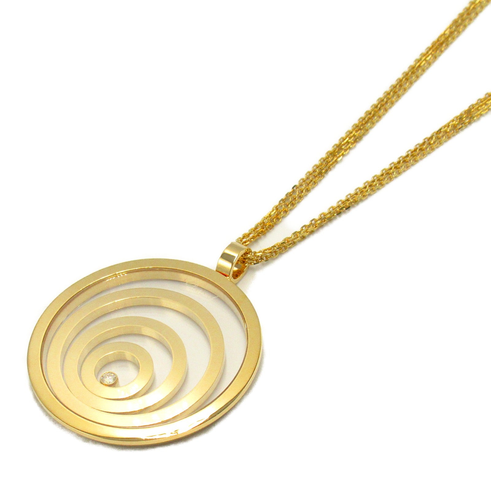Chopard 18K黃金Happy Spirit Diamond Necklace鑽石項鍊
