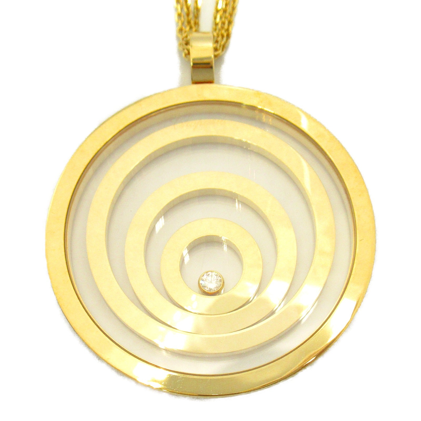 Chopard 18K黃金Happy Spirit Diamond Necklace鑽石項鍊