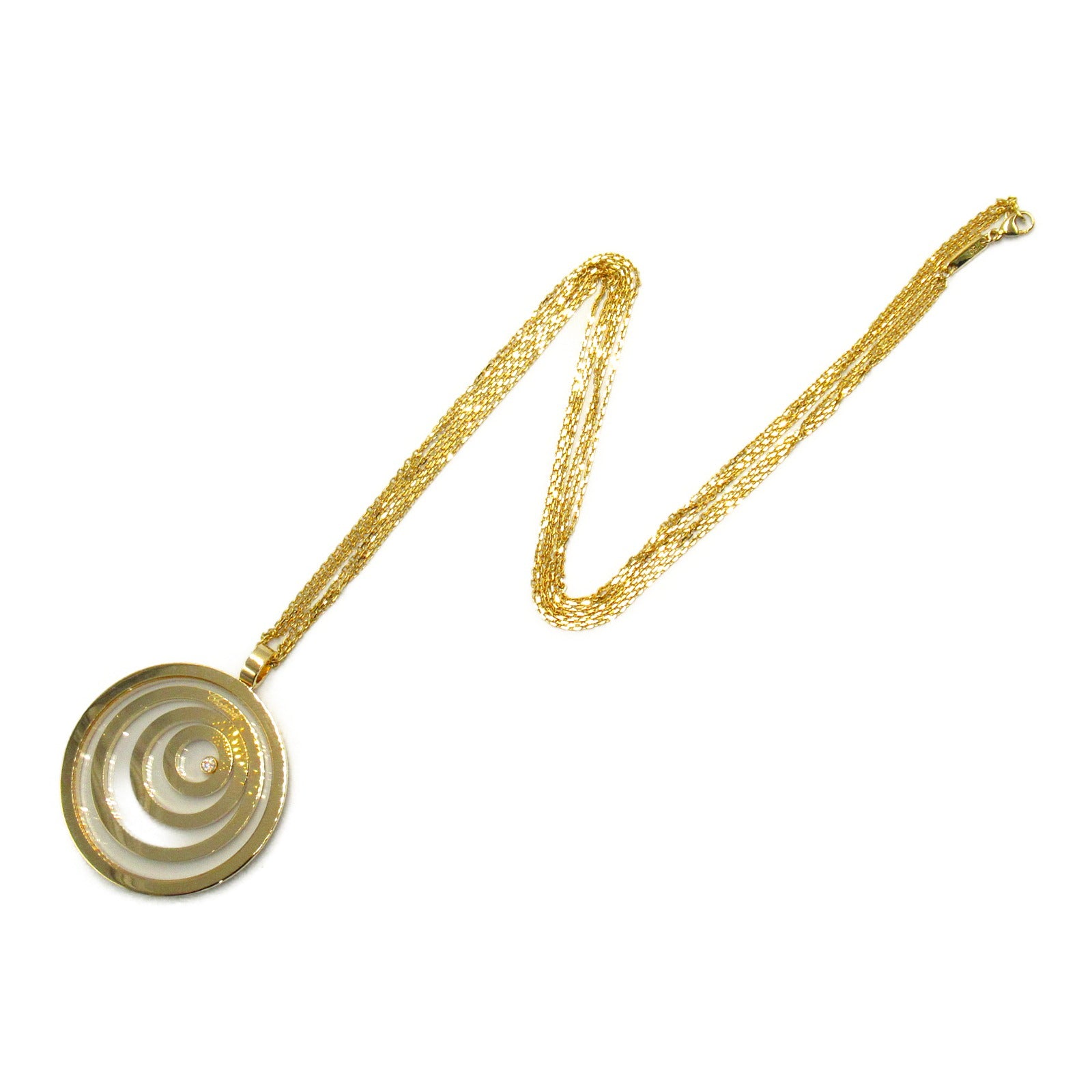 Chopard 18K黃金Happy Spirit Diamond Necklace鑽石項鍊