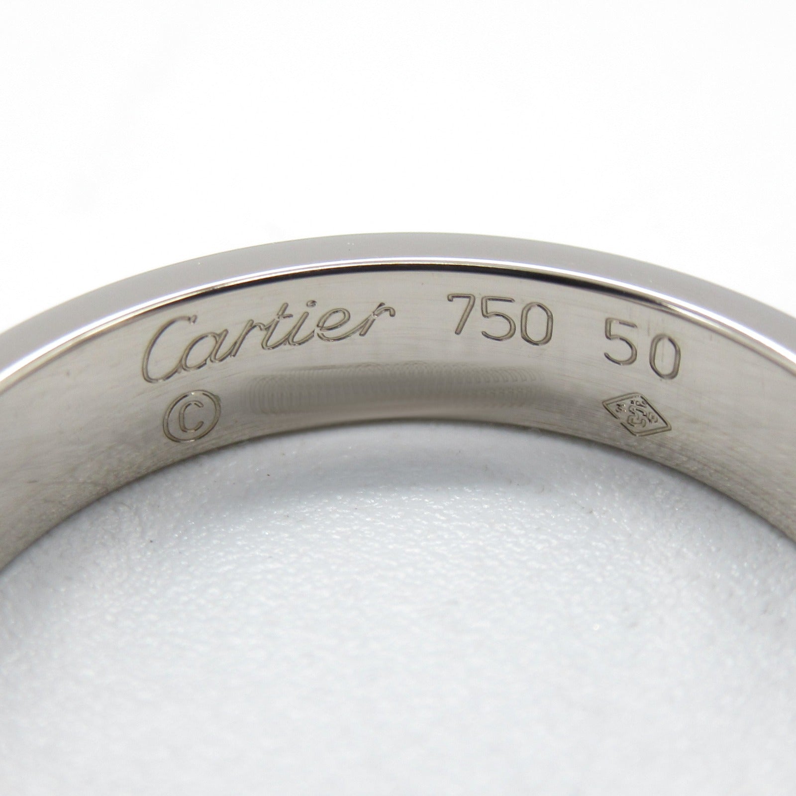 CARTIER 【激減優惠】18K白金Love Wedding Band戒指Cartier#50/JP#10/US#5.25