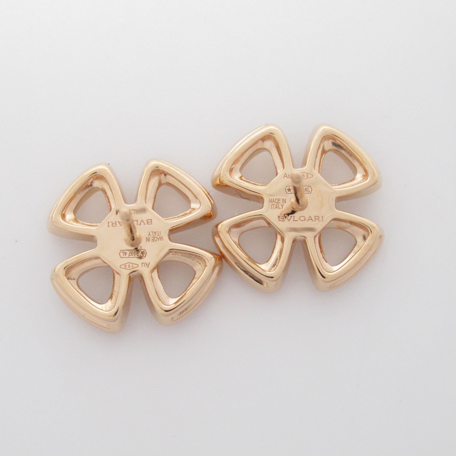 BVLGARI 【激減優惠】18K玫瑰金Fiorever Earrings鑽石耳環