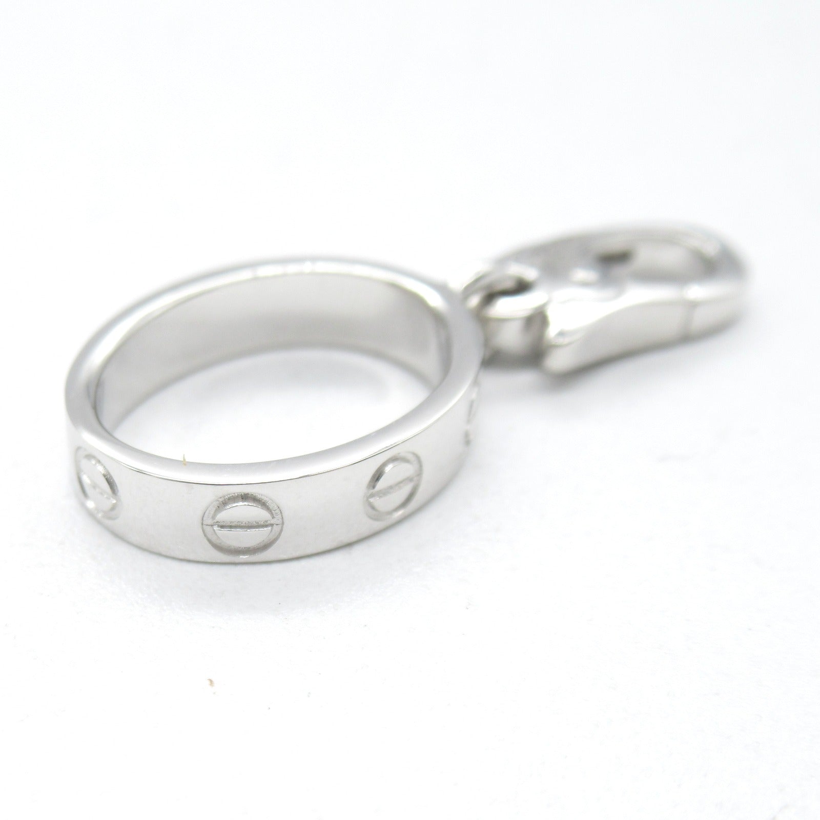 CARTIER 18K白金Love Charm Pendant Top吊墜