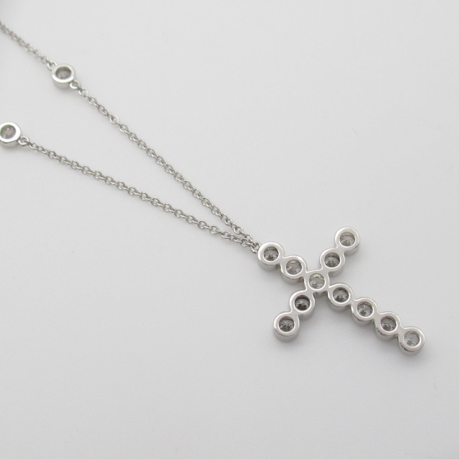 TIFFANY＆CO 【激減優惠】950鉑金Jazz Cross Diamond Necklace鑽石項鍊