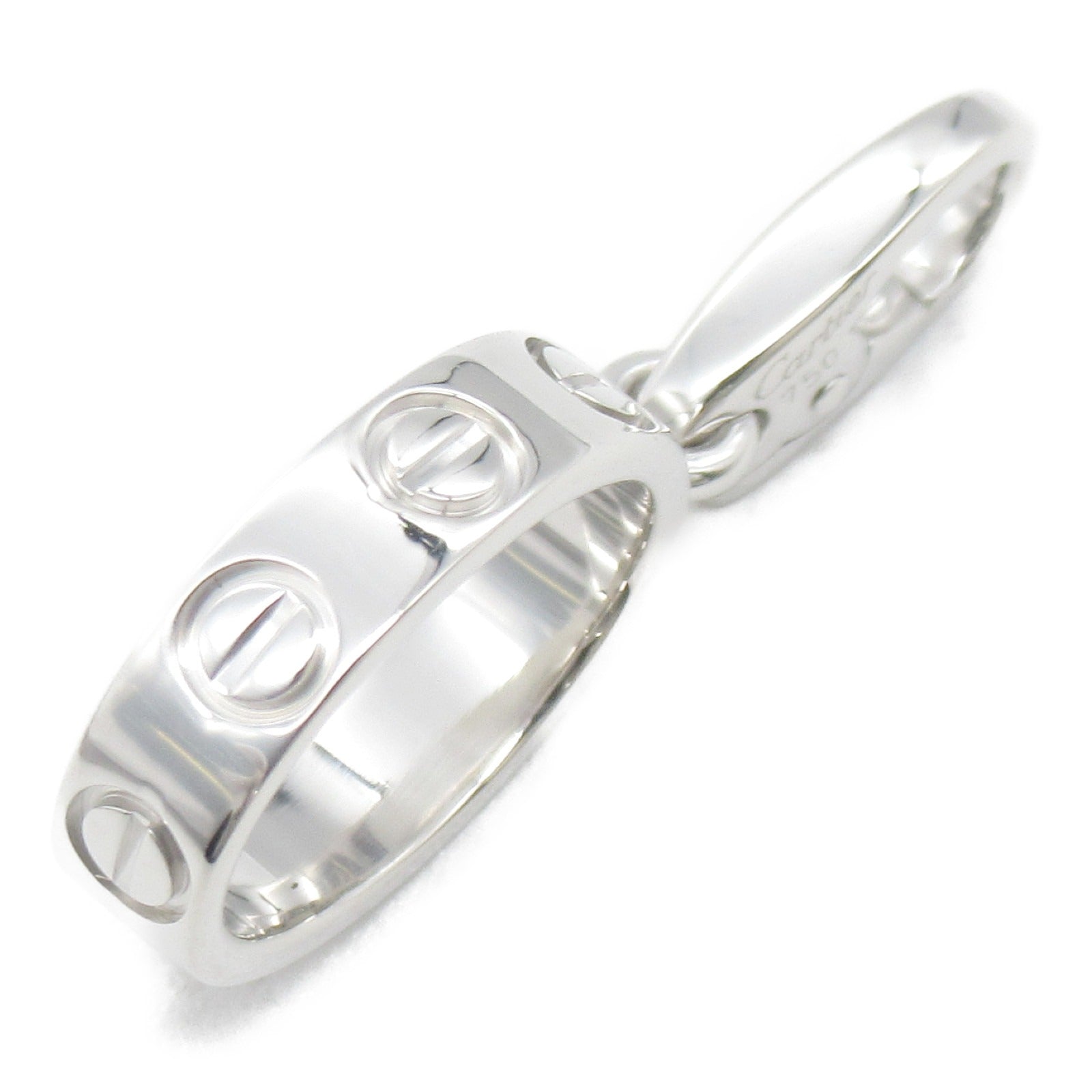 CARTIER 18K白金Love Charm Pendant Top吊墜