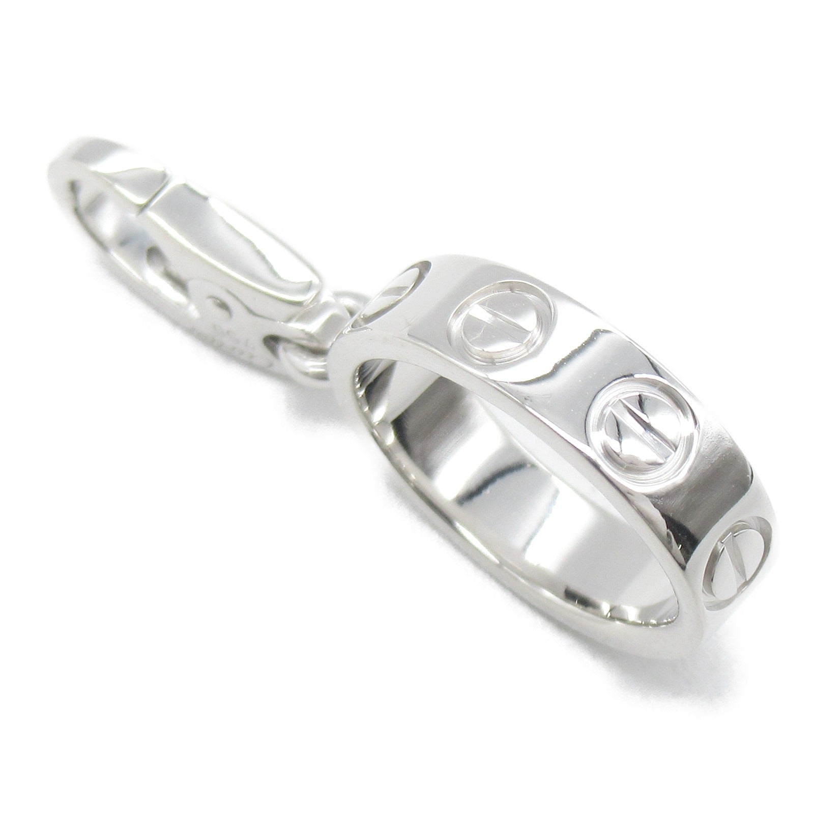 CARTIER 18K白金Love Charm Pendant Top吊墜