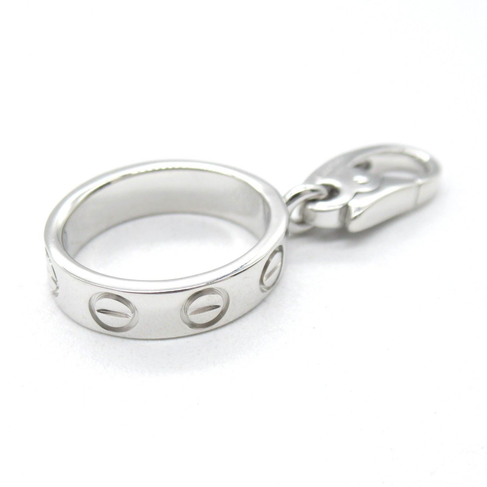 CARTIER 18K白金Love Charm Pendant Top吊墜