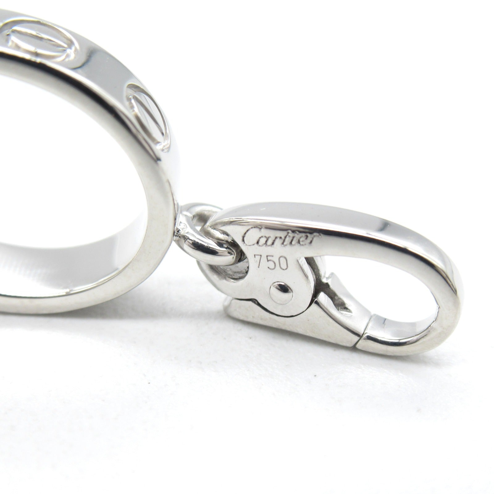 CARTIER 18K白金Love Charm Pendant Top吊墜