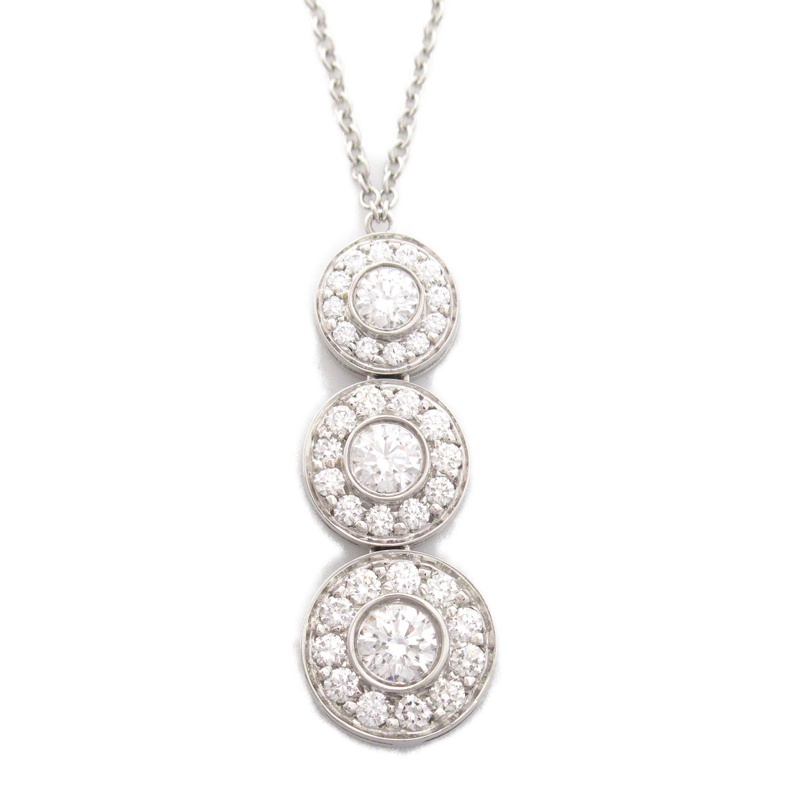 TIFFANY＆CO 【激減優惠】950鉑金Circlet Triple Drop Diamond Necklace鑽石項鍊