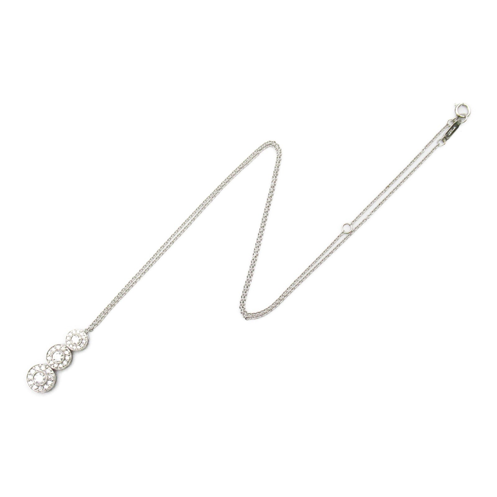 TIFFANY＆CO 【激減優惠】950鉑金Circlet Triple Drop Diamond Necklace鑽石項鍊