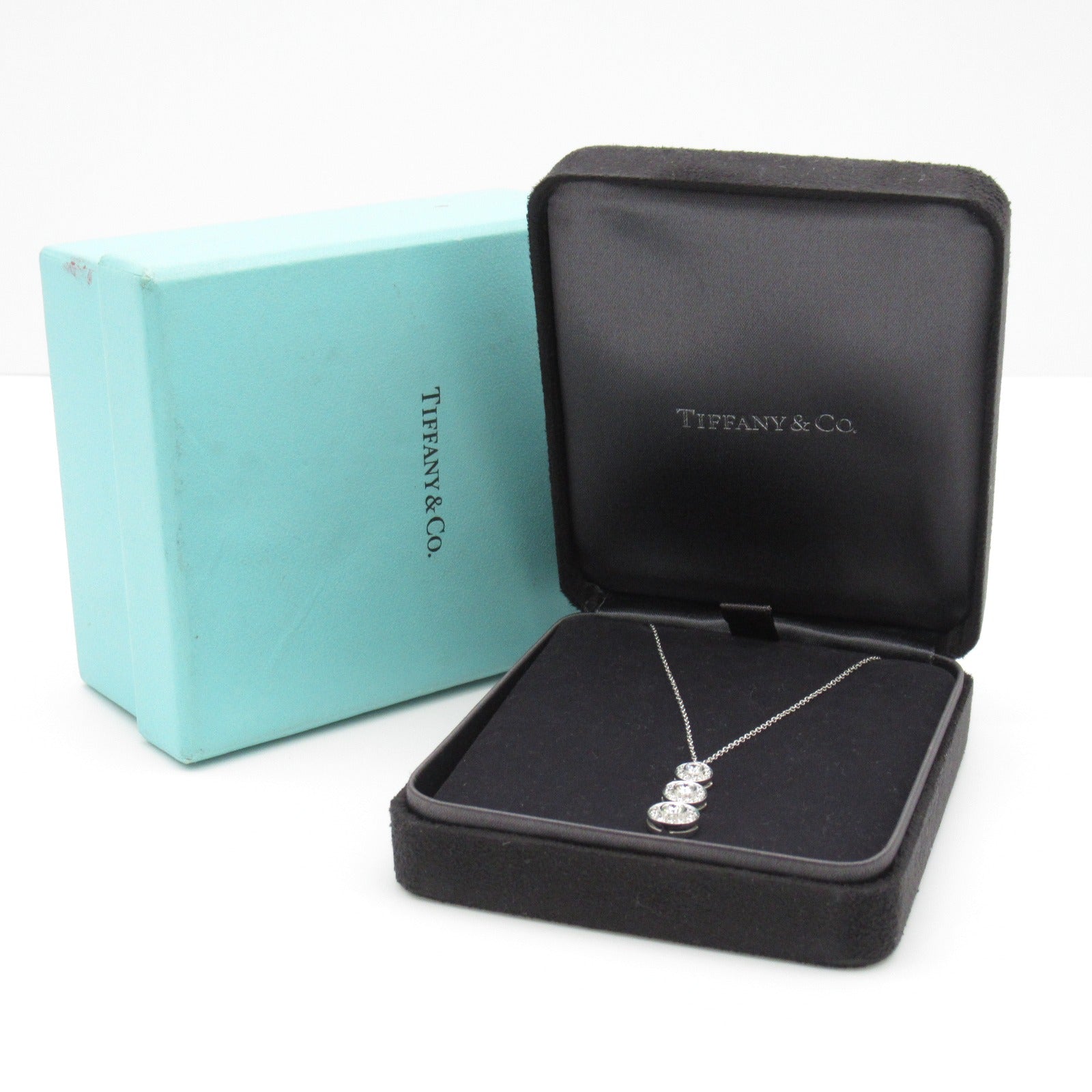 TIFFANY＆CO 【激減優惠】950鉑金Circlet Triple Drop Diamond Necklace鑽石項鍊