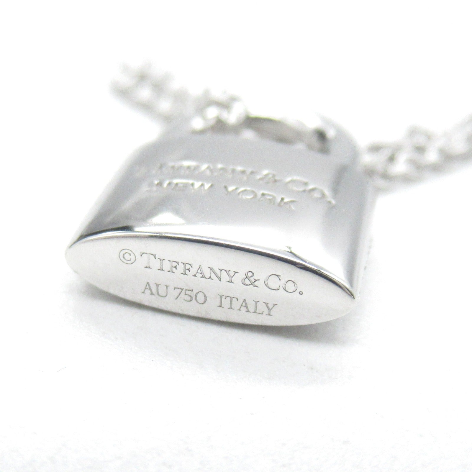 TIFFANY＆CO 【激減優惠】18K白金Padlock Diamond Necklace鑽石項鍊