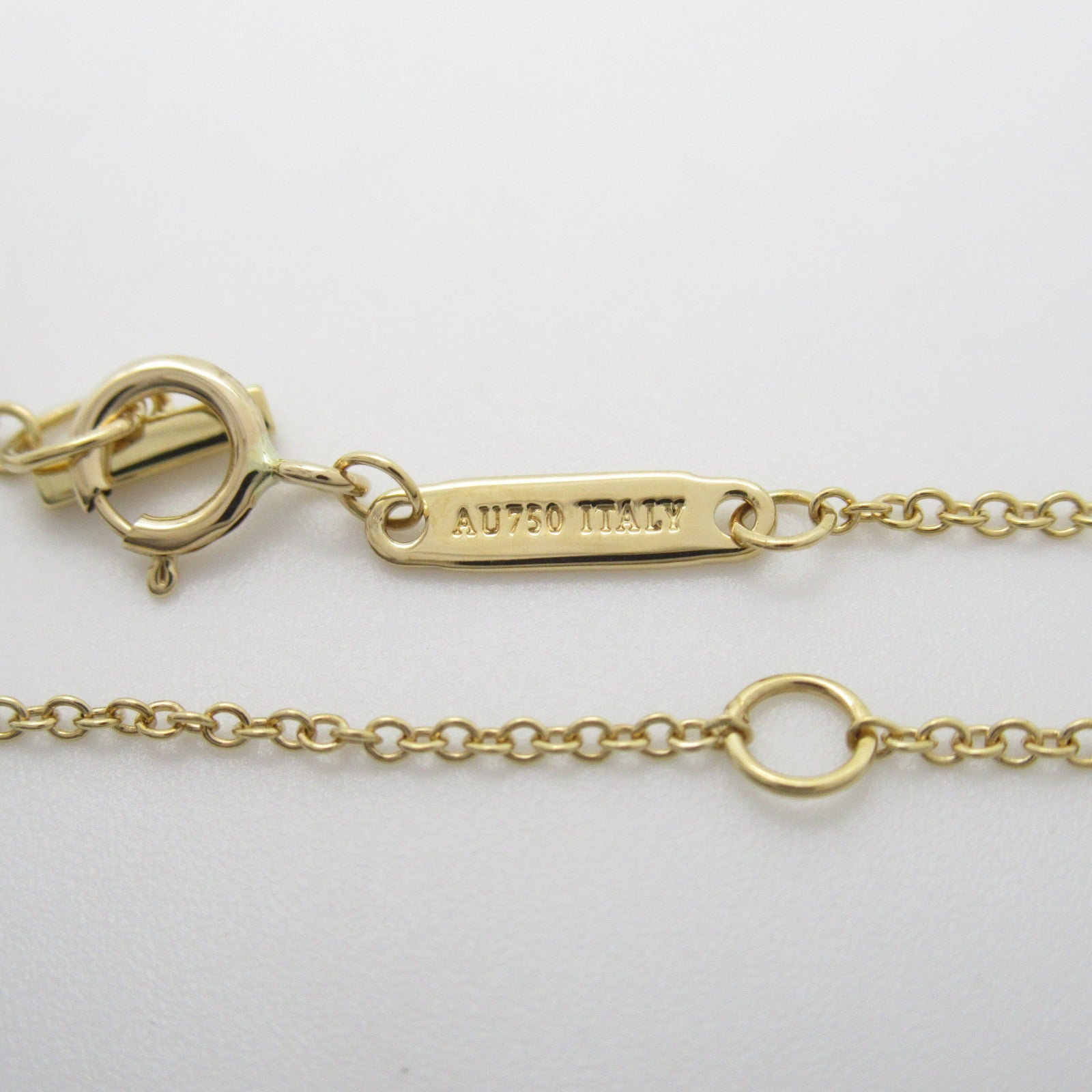 TIFFANY＆CO 【激減優惠】18K黃金T Two Open Vertical Bar Diamond Necklace鑽石項鍊