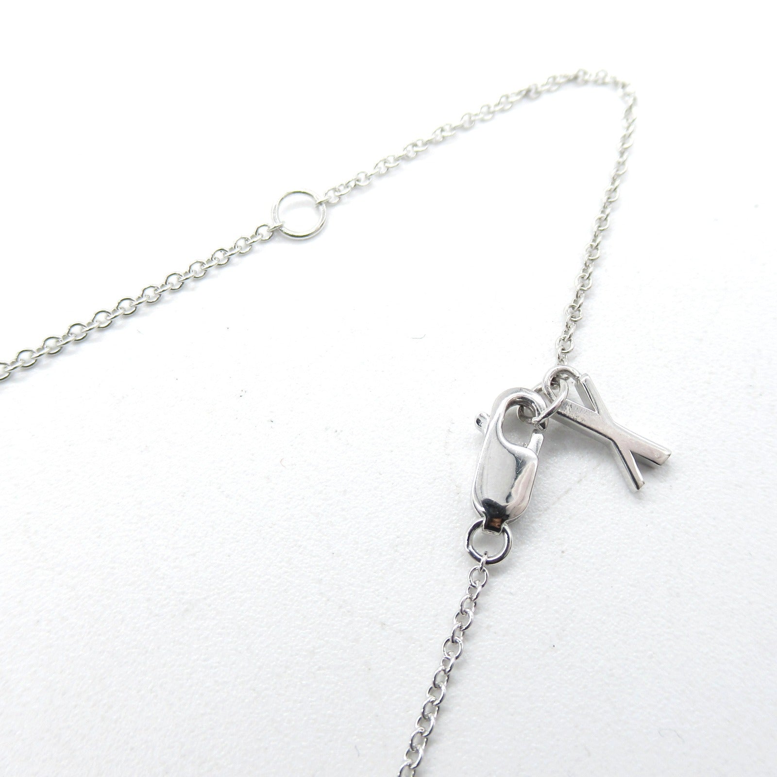 TIFFANY＆CO 18K白金Atlas X-Closed Interlocking Necklace項鍊