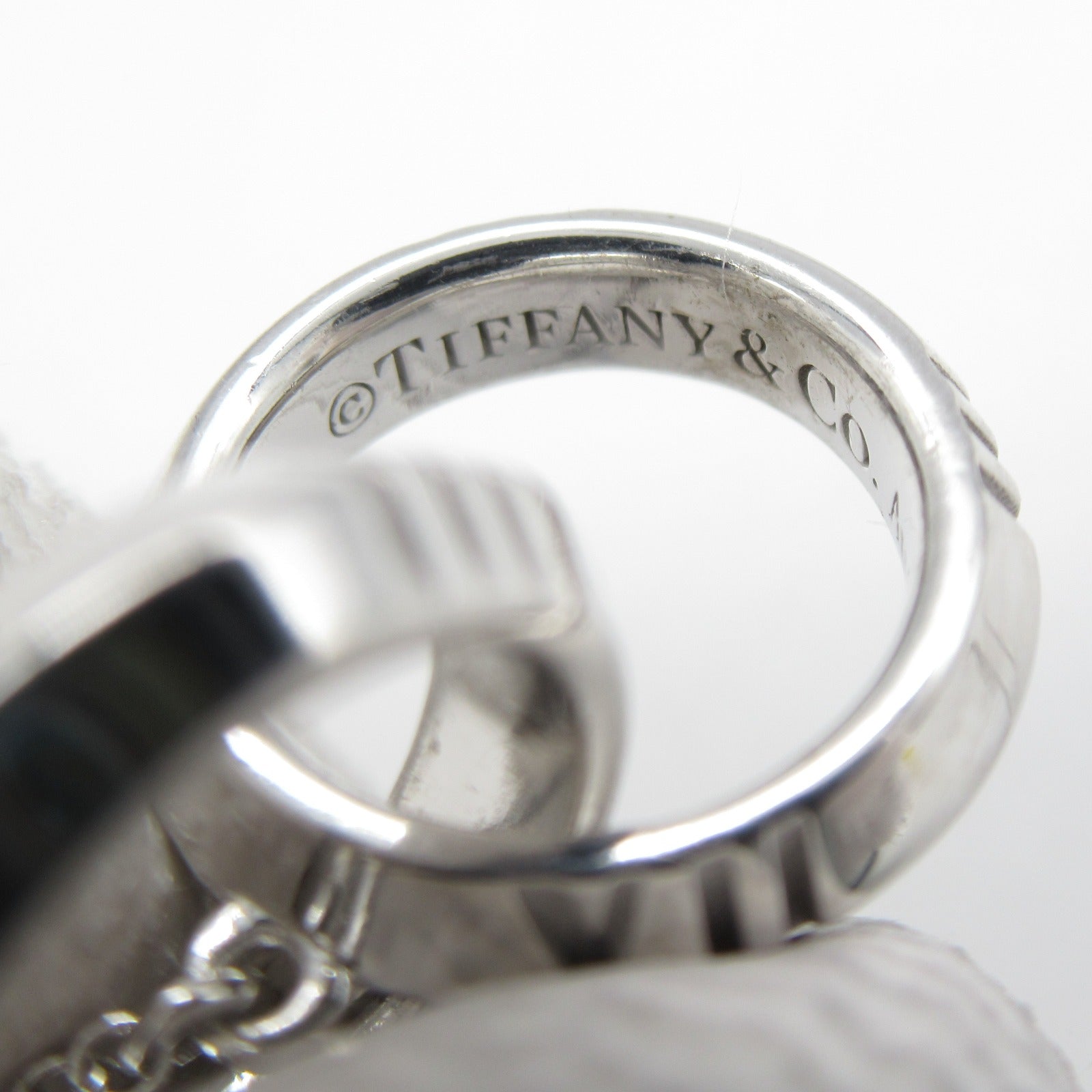 TIFFANY＆CO 18K白金Atlas X-Closed Interlocking Necklace項鍊