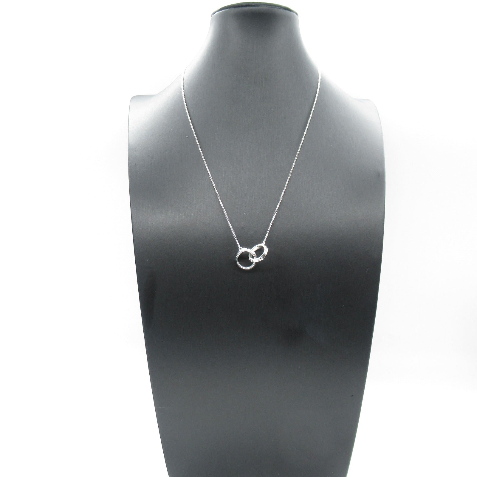 TIFFANY＆CO 18K白金Atlas X-Closed Interlocking Necklace項鍊