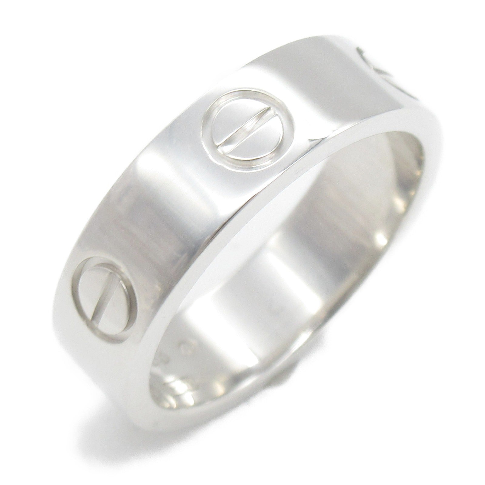 CARTIER 18K白金Love Ring戒指Caritier#53/JP#13/US#6.5