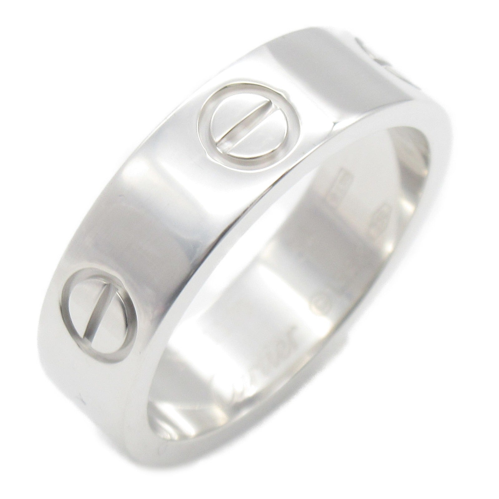 CARTIER 18K白金Love Ring戒指Cartier#54/JP#13.5/US#6.75