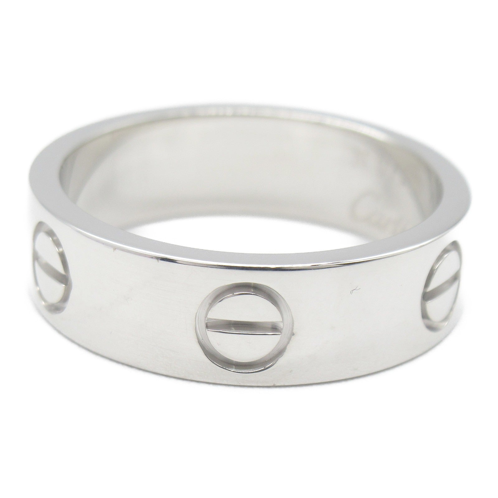 CARTIER 18K白金Love Ring戒指Cartier#54/JP#13.5/US#6.75