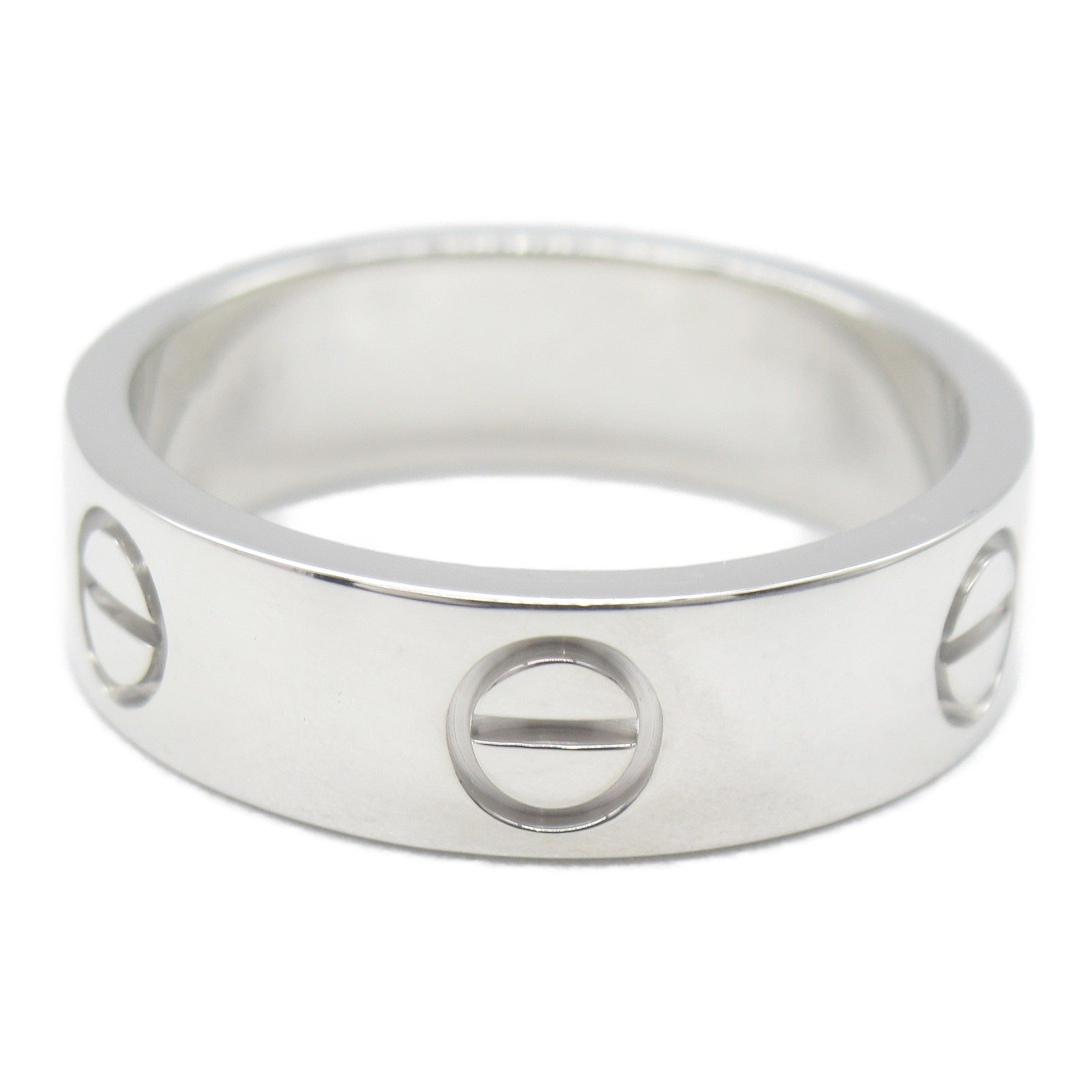 CARTIER 18K白金Love Ring戒指Cartier#54/JP#13.5/US#6.75